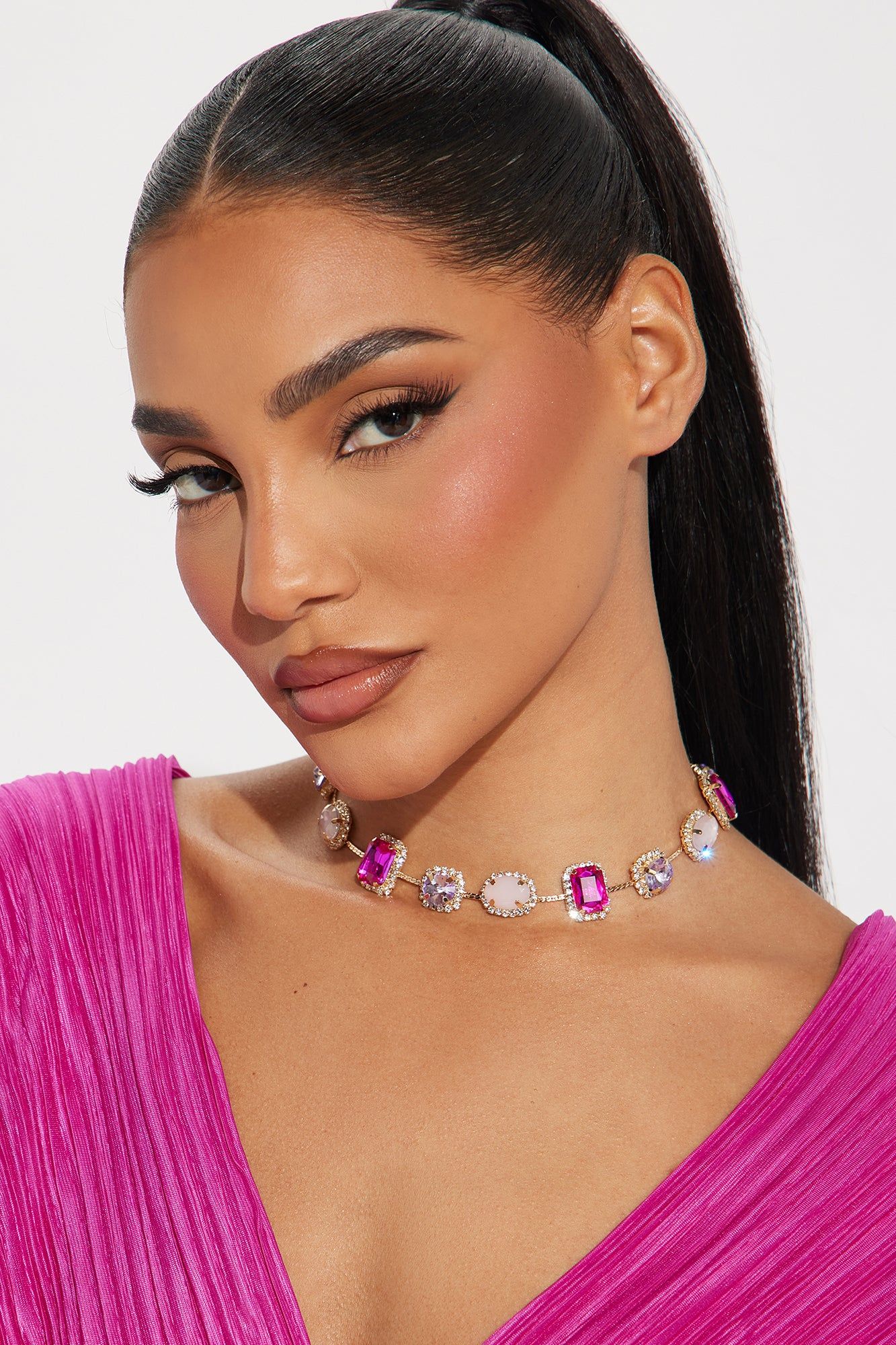 Sweet Darling Necklace - Pink/combo sold by Fashion Nova product image thumbnail 2