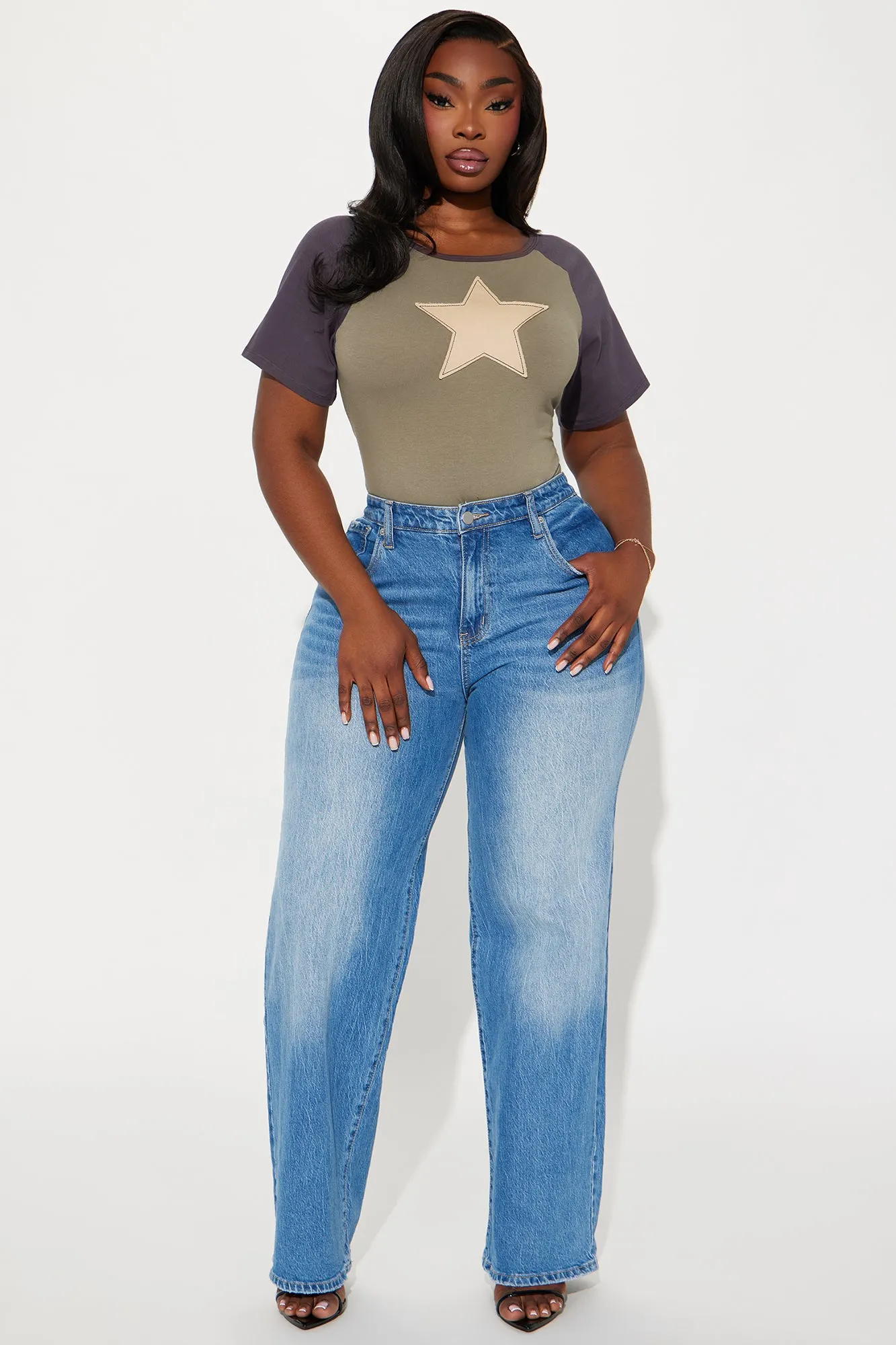 StarStruck Raglan Tee - Olive sold by Fashion Nova product image thumbnail 5