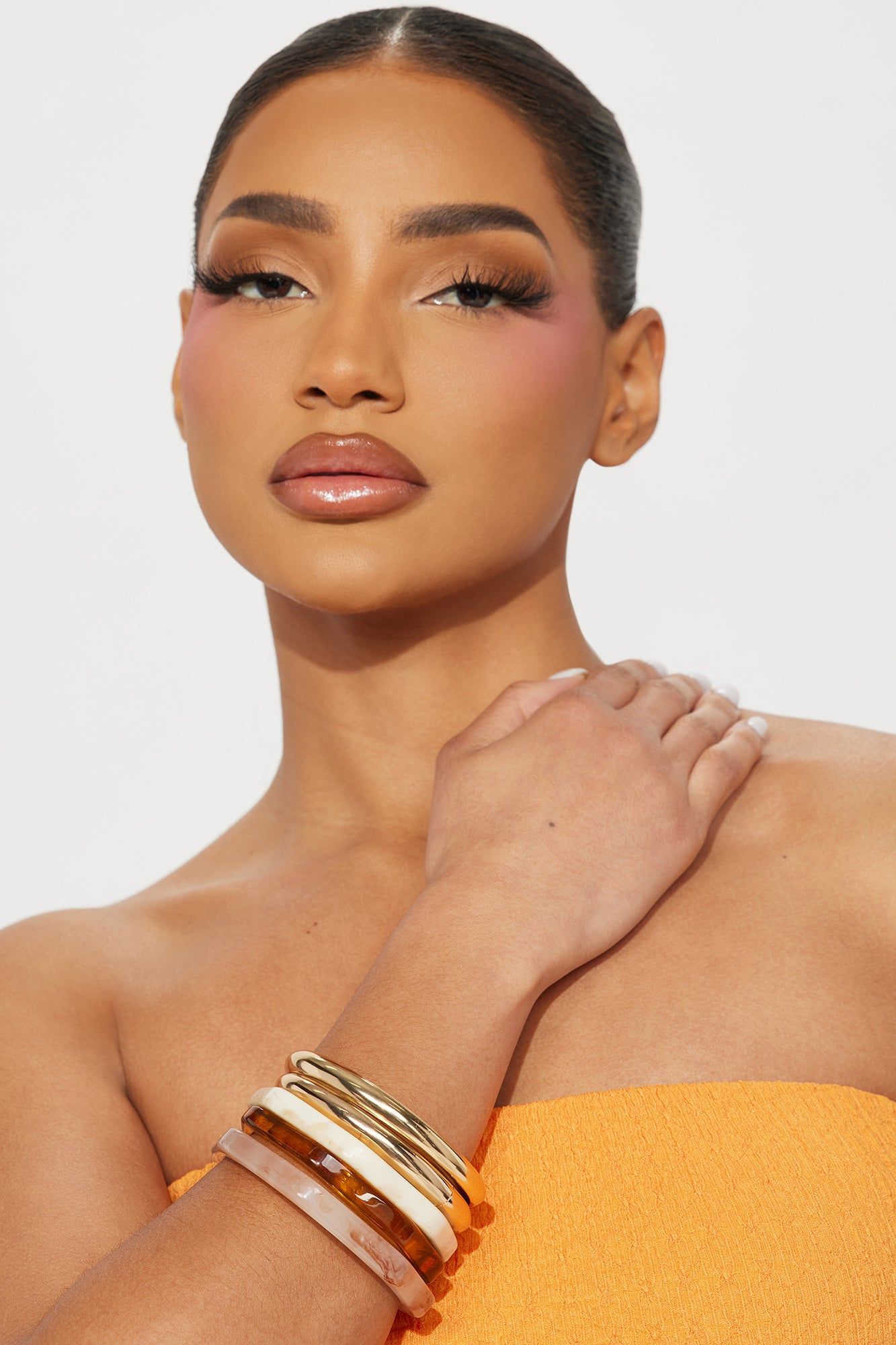 Bali Escape 5 Piece Bangle Set - Nude/combo sold by Fashion Nova product image thumbnail 2