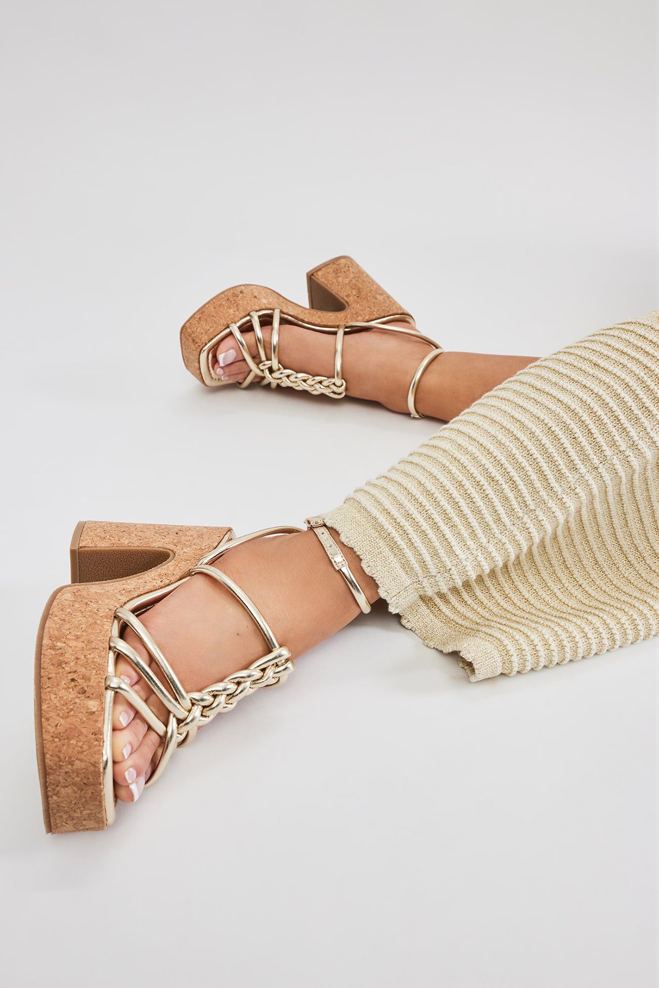 Never Let Me Go Heeled Sandals - Gold sold by Fashion Nova product image thumbnail 3