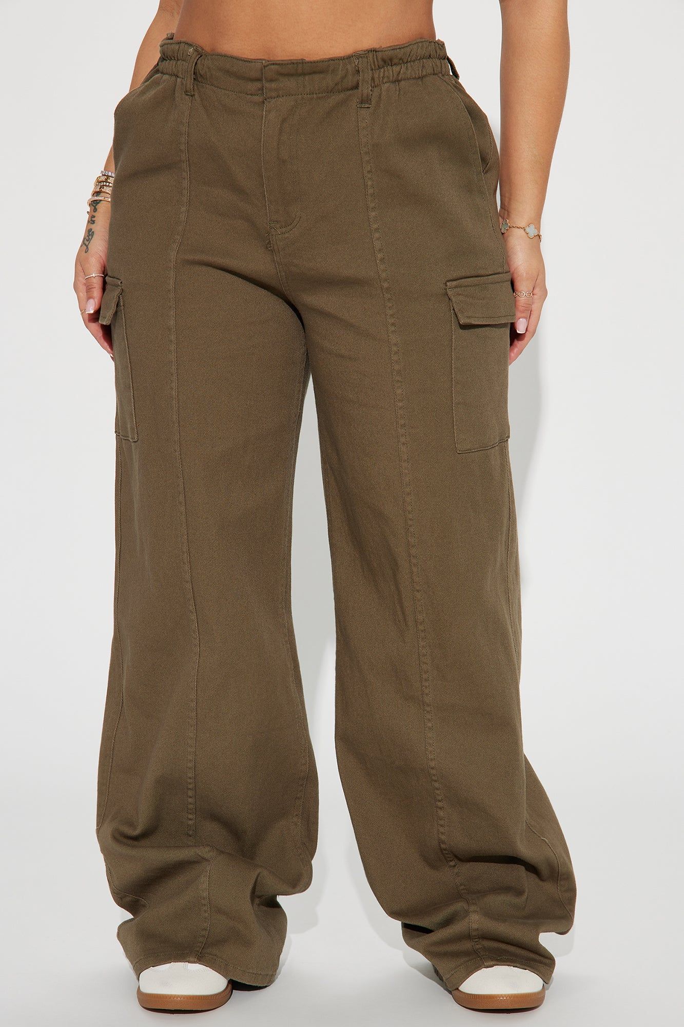 Nice to Meet You Cargo Pant - Olive sold by Fashion Nova product image thumbnail 2