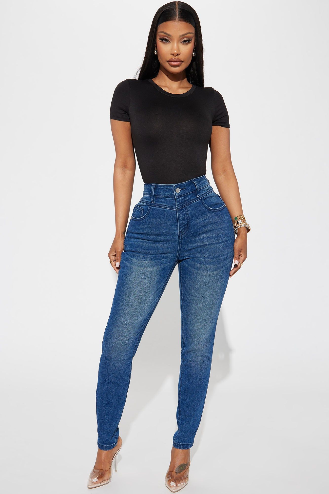 Kellie Crew Neck Bodysuit - Black sold by Fashion Nova product image thumbnail 2