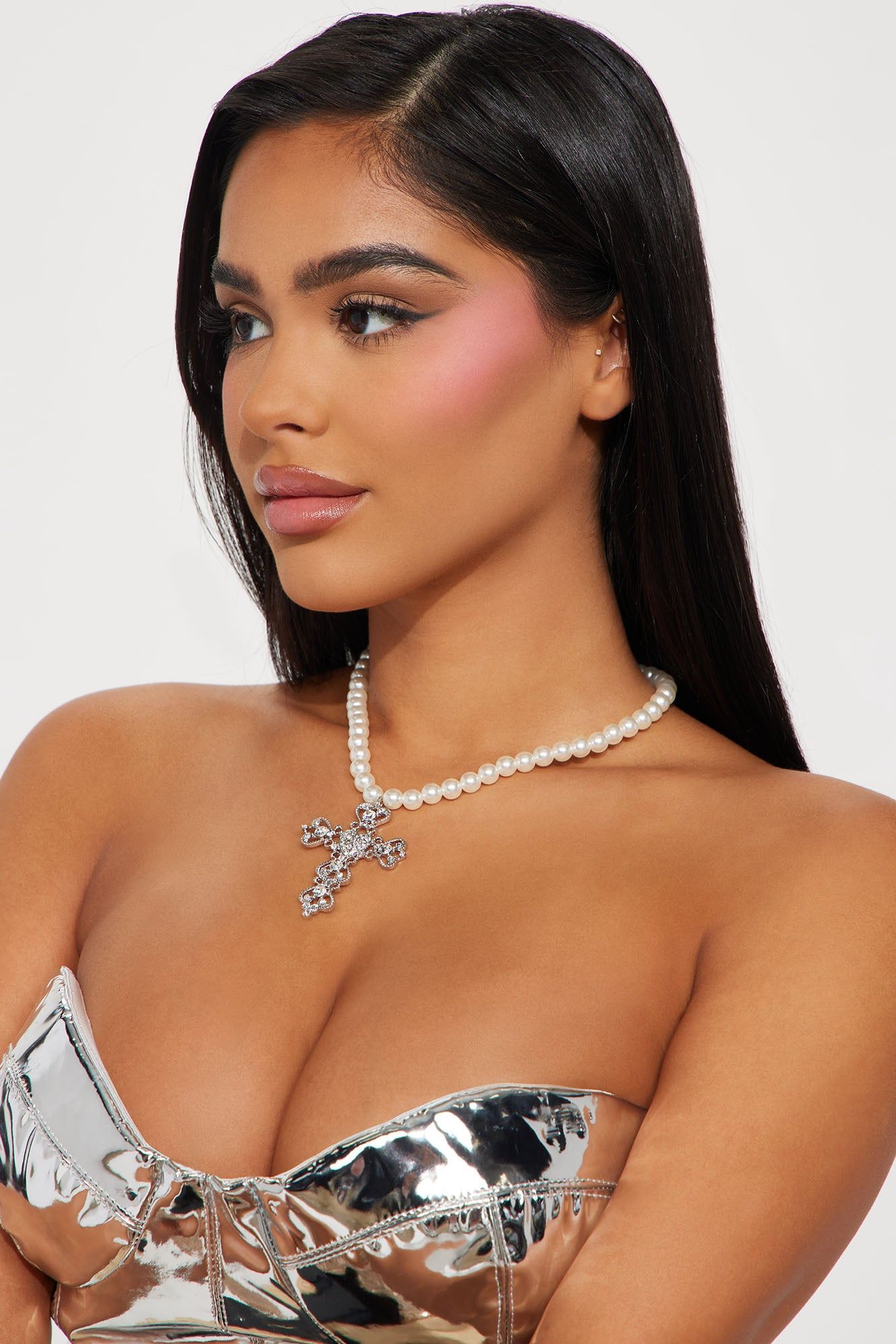 Divine Lifestyle Necklace - Silver sold by Fashion Nova product image thumbnail 2