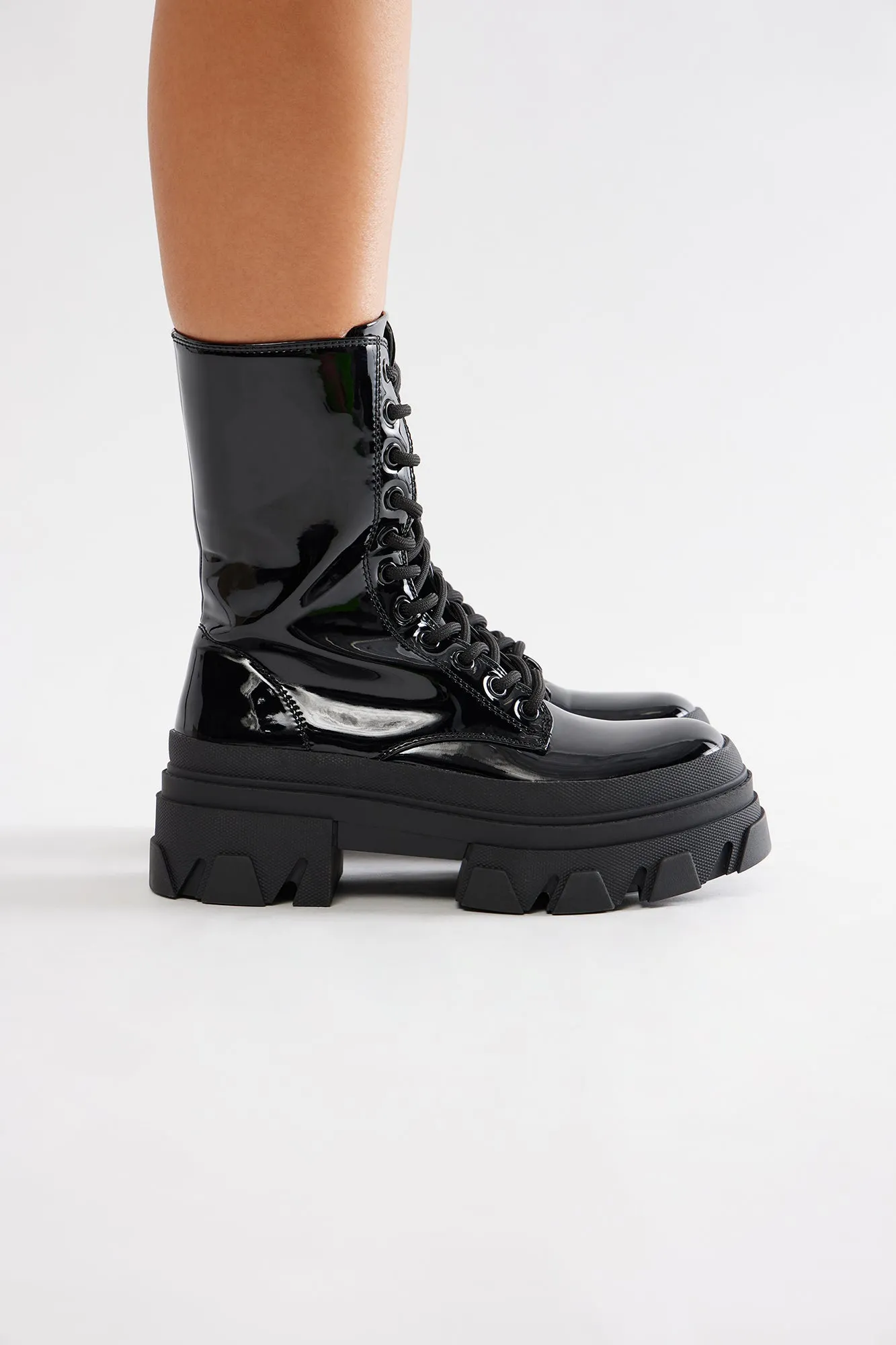 Sam Combat Boots - Black sold by Fashion Nova product image thumbnail 4