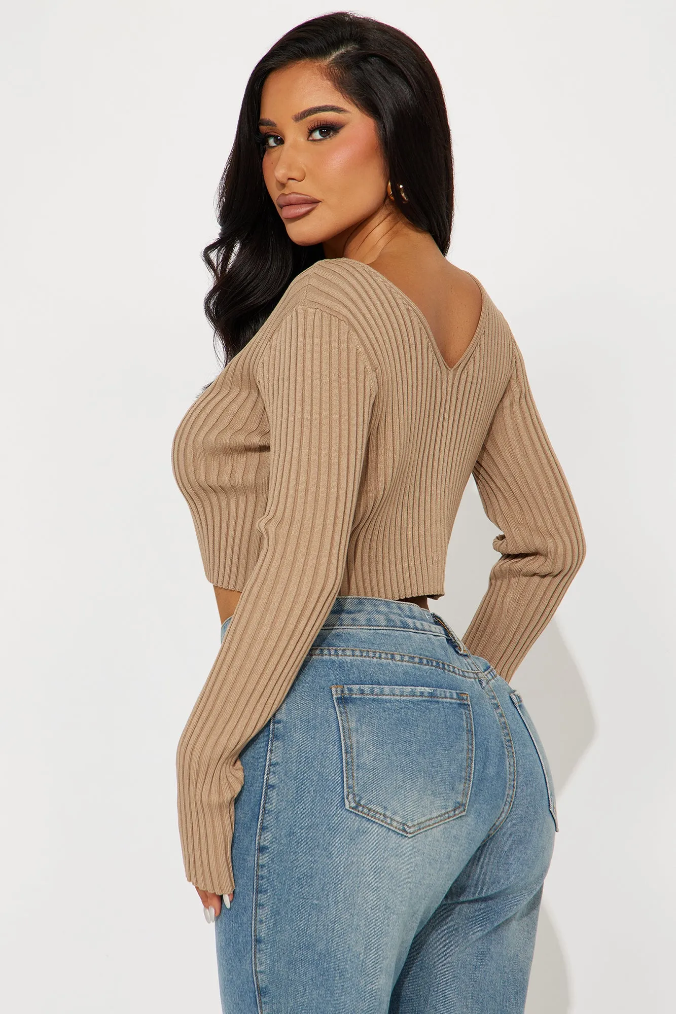 In The Night Sweater - Brown sold by Fashion Nova product image thumbnail 3
