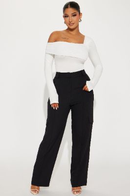 Eveline Cargo Trouser - Black sold by Fashion Nova