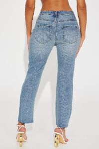 Quite Alright Stretch Cropped Flare Jeans - Medium Wash sold by Fashion Nova