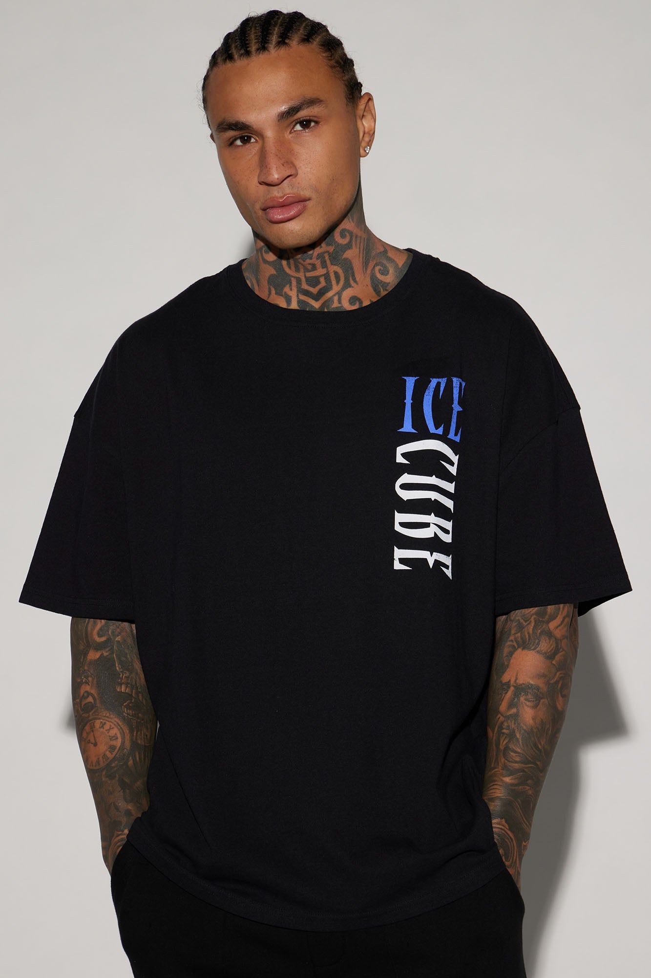 Ice Cube Gradient Oversized Short Sleeve Tee - Black sold by Fashion Nova product image thumbnail 4