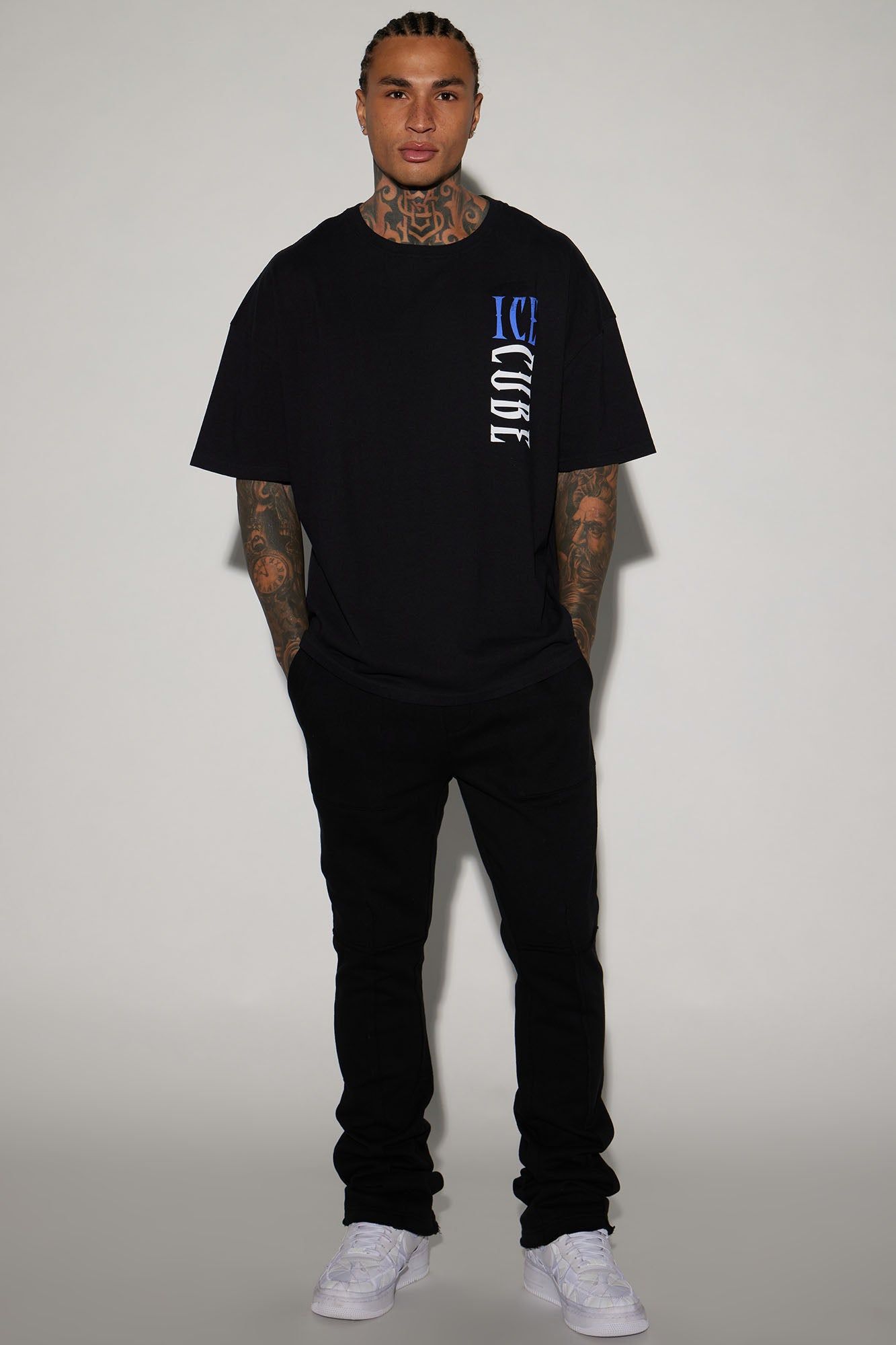 Ice Cube Gradient Oversized Short Sleeve Tee - Black sold by Fashion Nova product image thumbnail 2