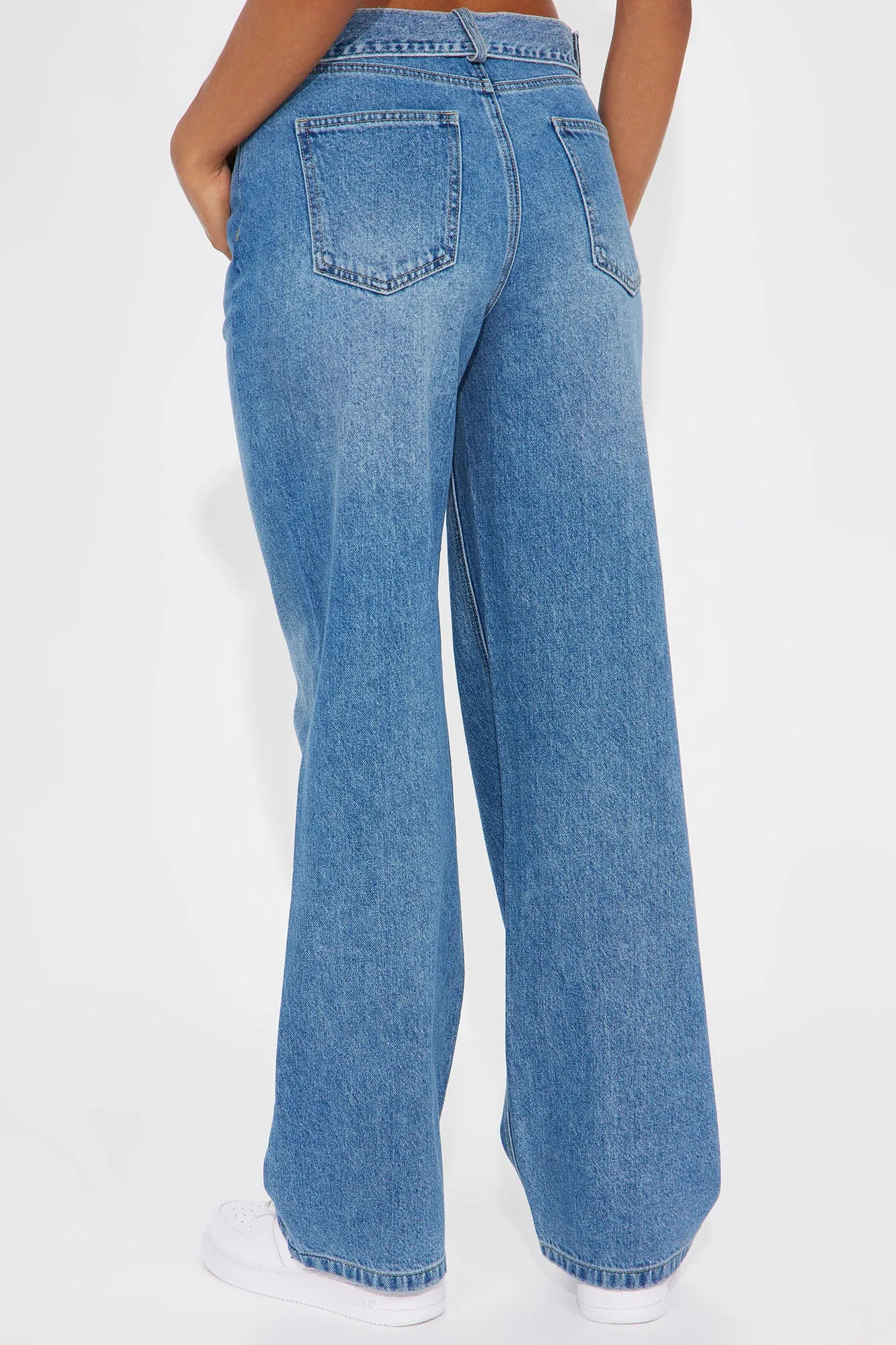 Know You Better Belted Straight Leg Jeans - Medium Wash sold by Fashion Nova product image thumbnail 3