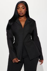 All Body Corset Blazer - Black sold by Fashion Nova