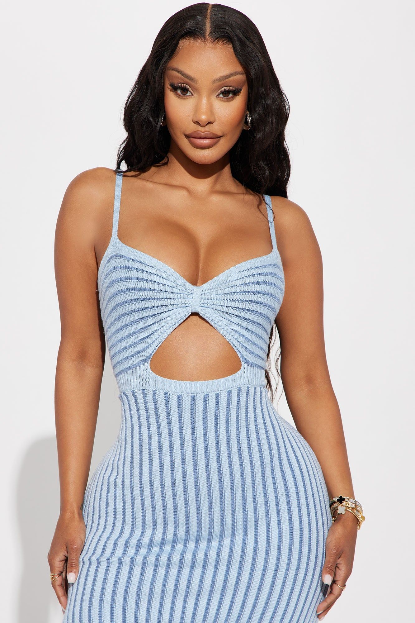 Nora Knit Maxi Dress - Light Blue sold by Fashion Nova product image thumbnail 2