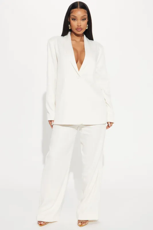 Gabrielle Blazer Pant Set - Cream sold by Fashion Nova