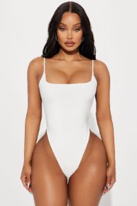 The Moment Backless Bodysuit - Ivory sold by Fashion Nova