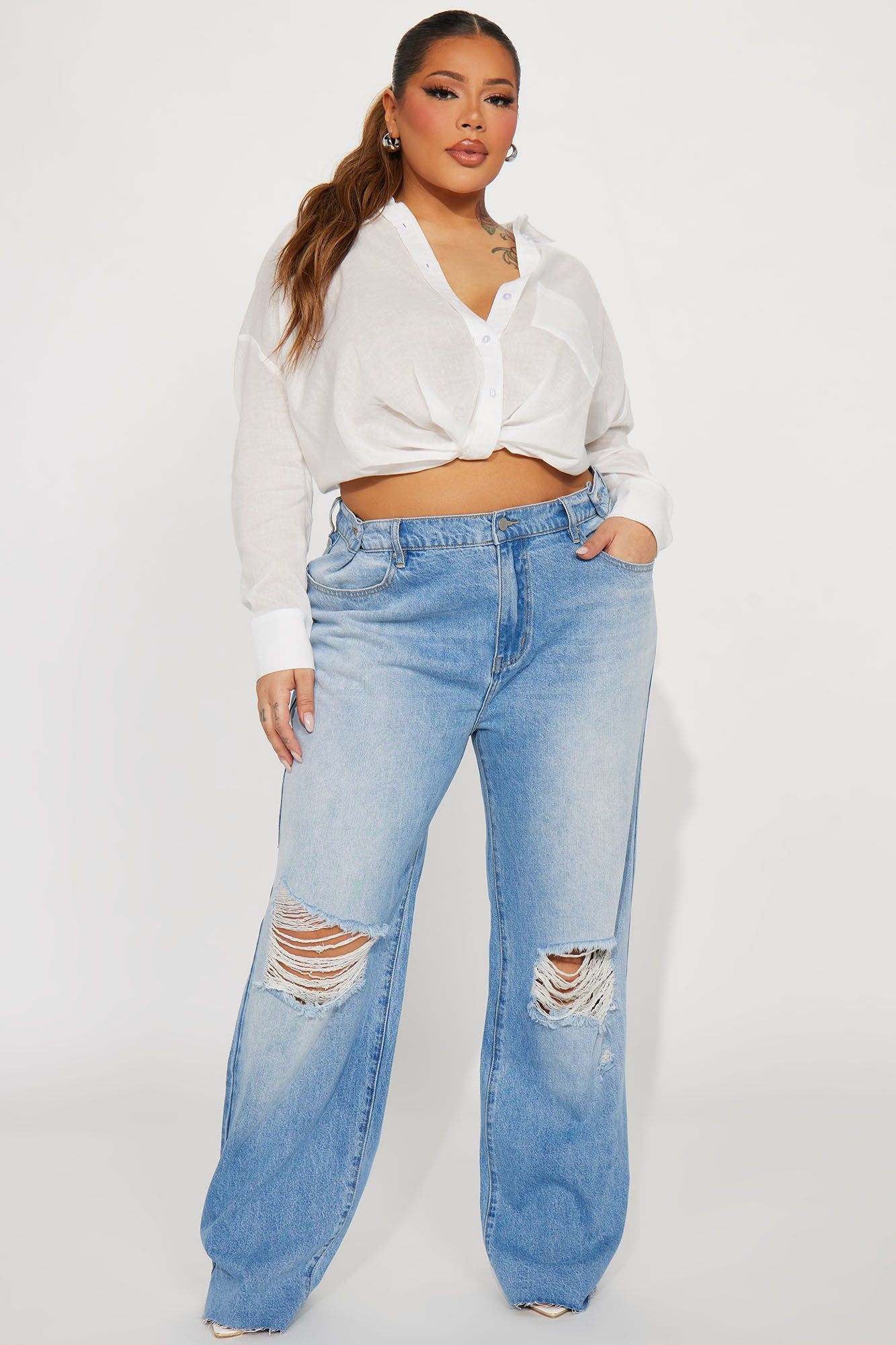 Casual Mood Shirt - White sold by Fashion Nova product image thumbnail 5