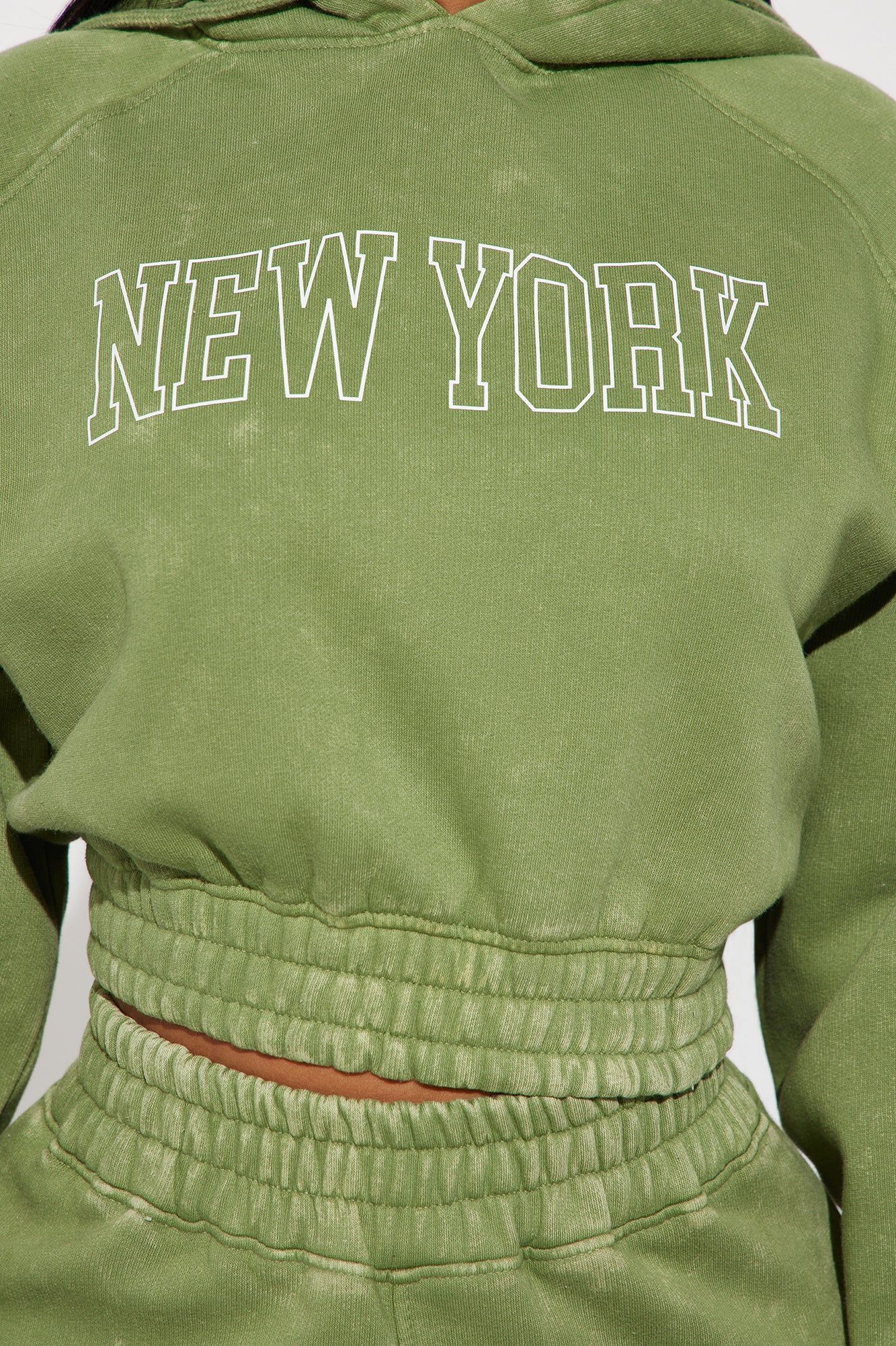 New York Vibes Washed Hoodie - Green/combo sold by Fashion Nova product image thumbnail 3