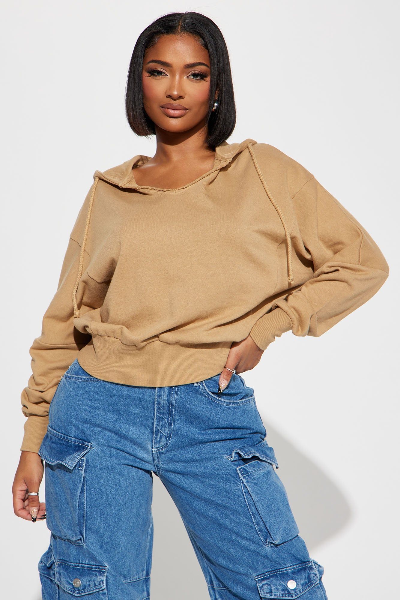 Gianna Lounge Hoodie - Nude sold by Fashion Nova
