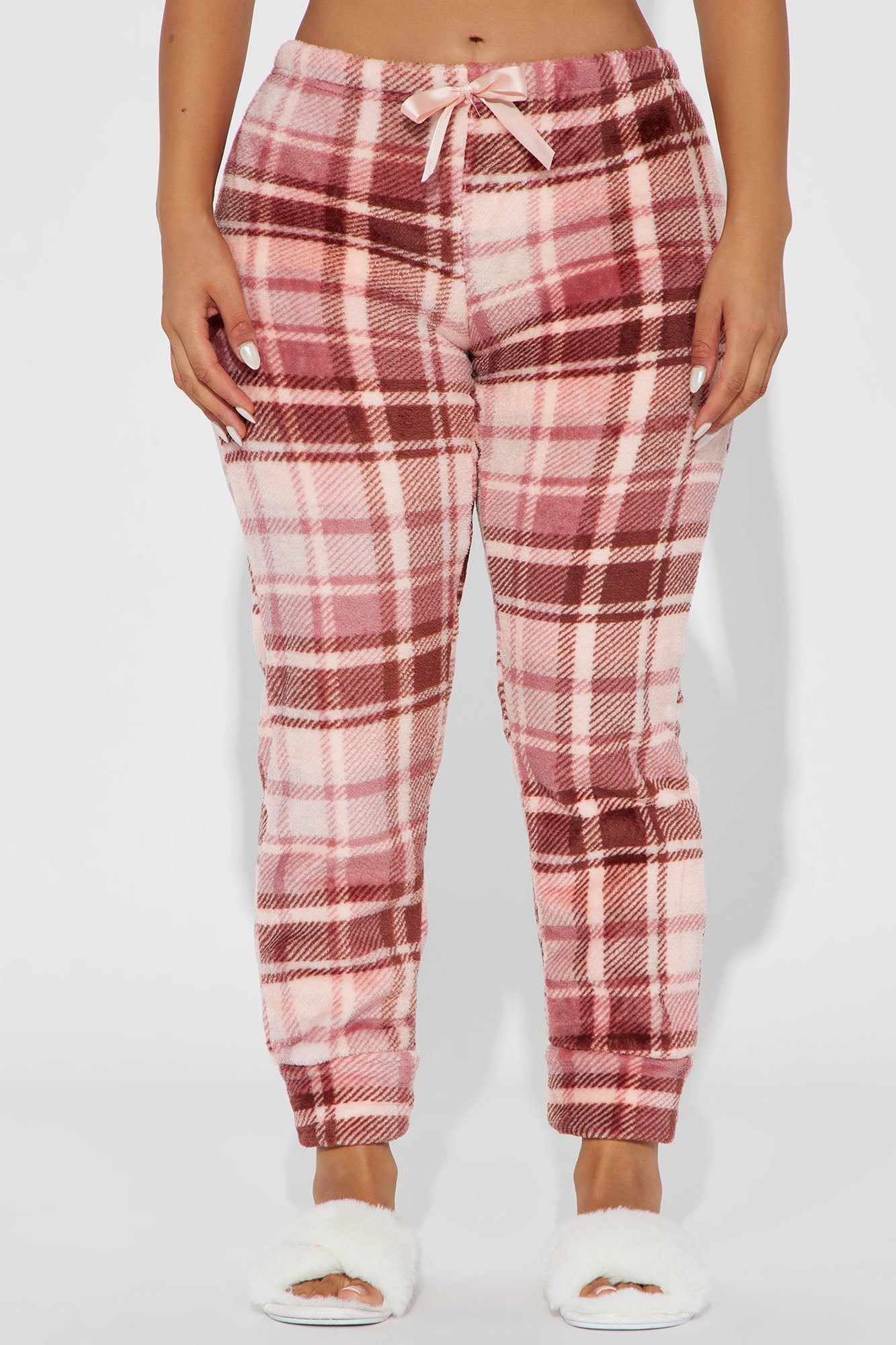Winter's Best Plush PJ Joggers - Pink/combo sold by Fashion Nova product image thumbnail 2