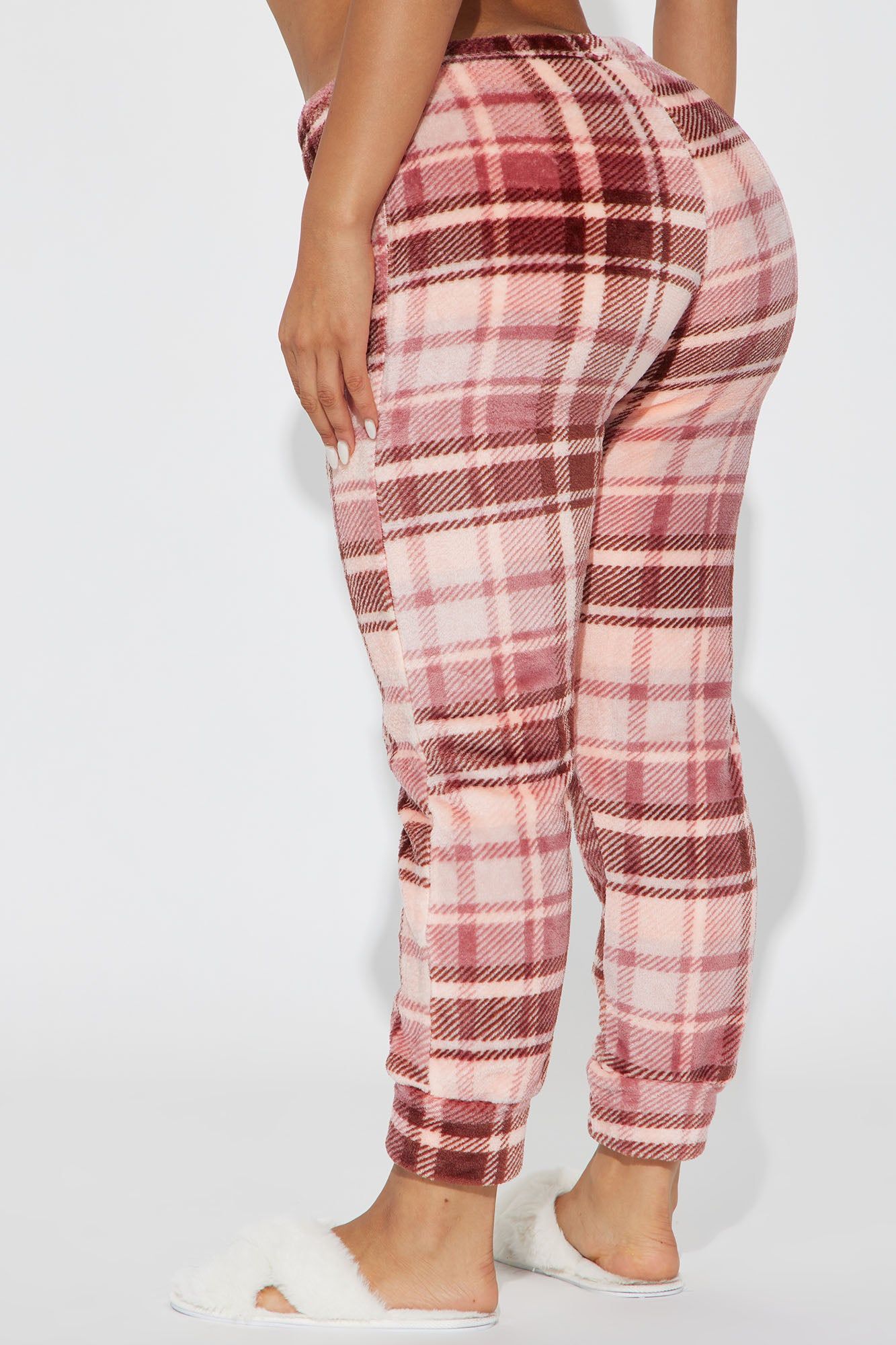 Winter's Best Plush PJ Joggers - Pink/combo sold by Fashion Nova product image thumbnail 3