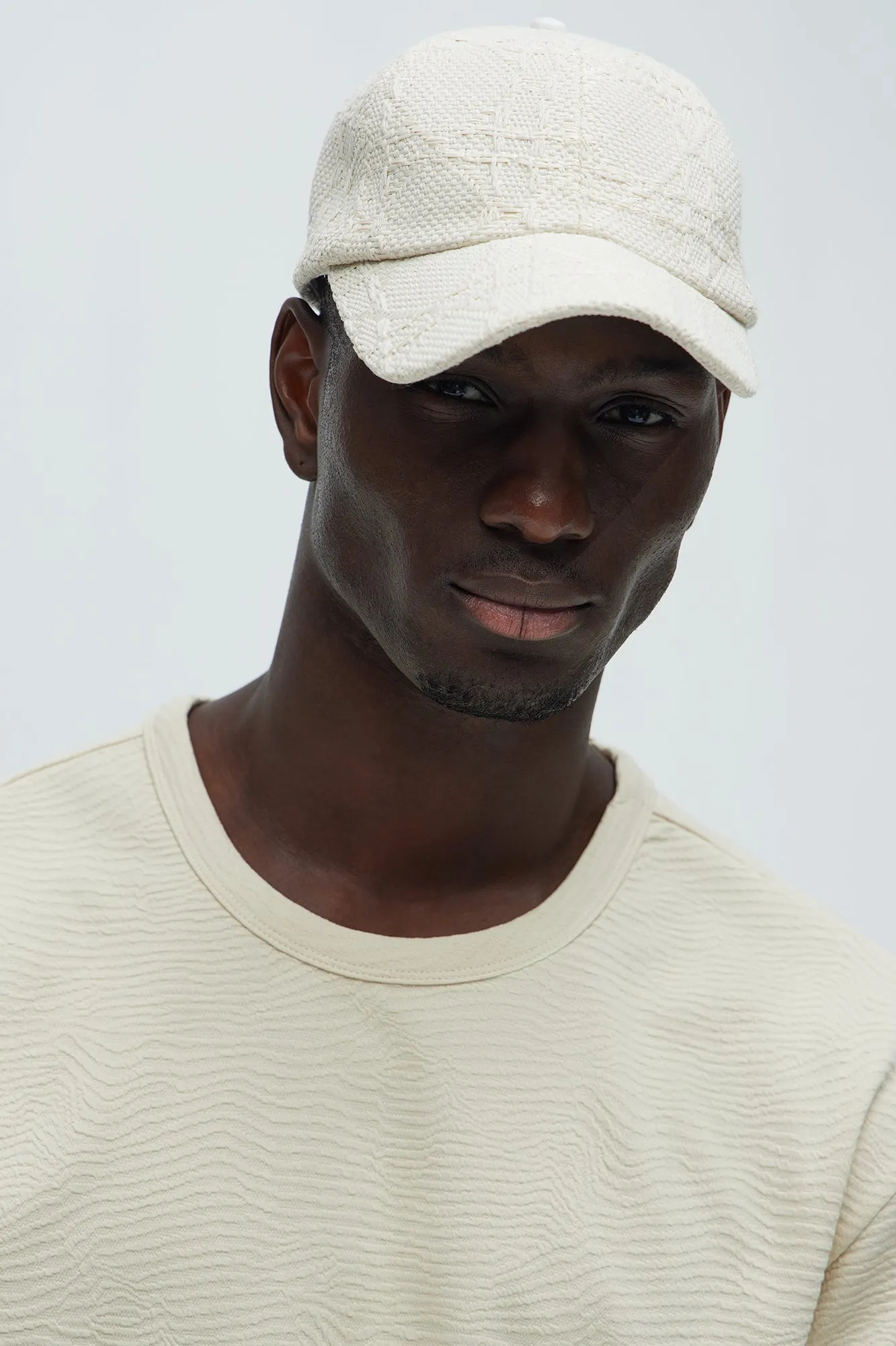 Luke Woven Structured Snapback - Cream sold by Fashion Nova