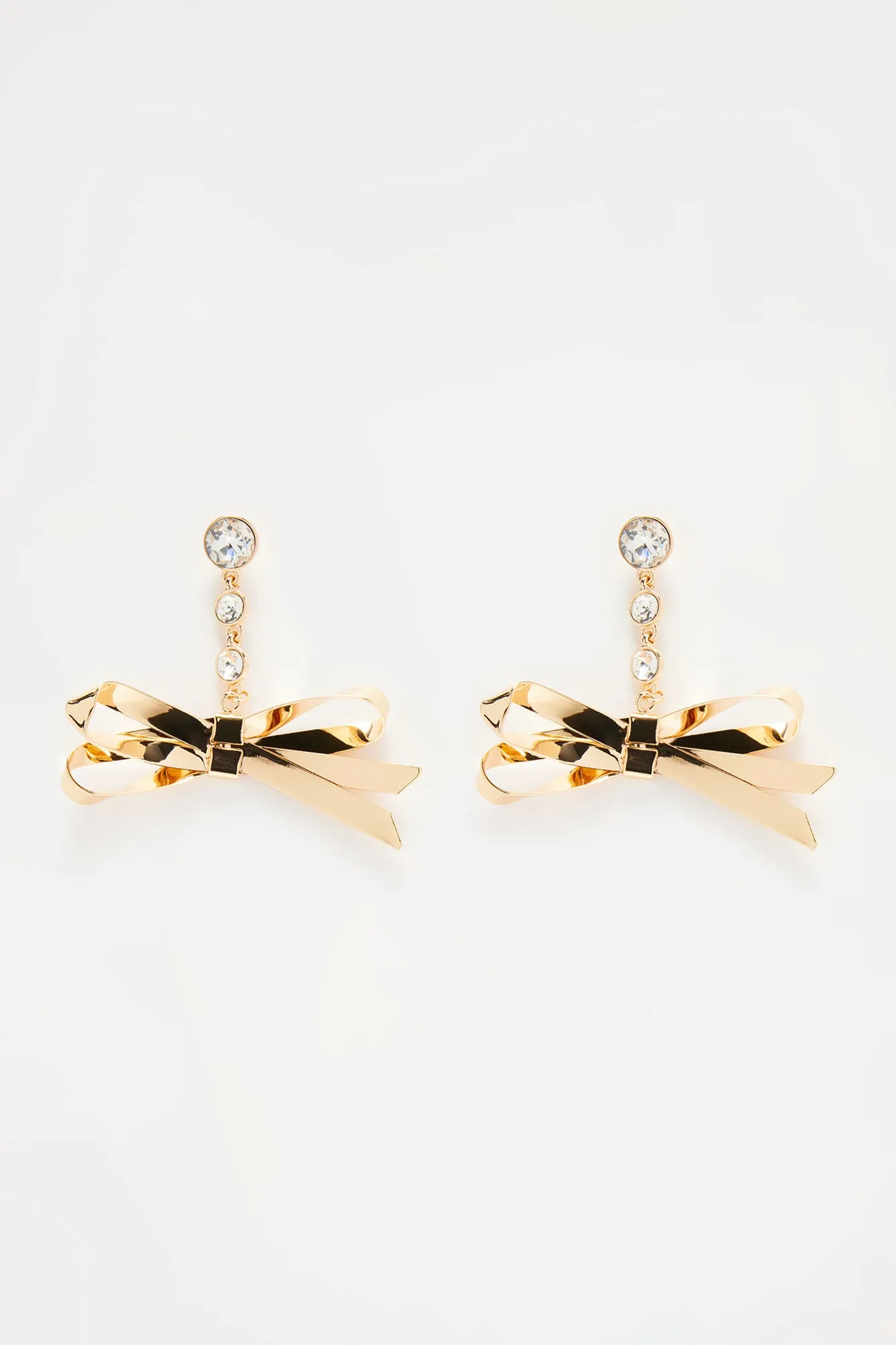 Bow Chic Earrings - Gold sold by Fashion Nova product image thumbnail 3