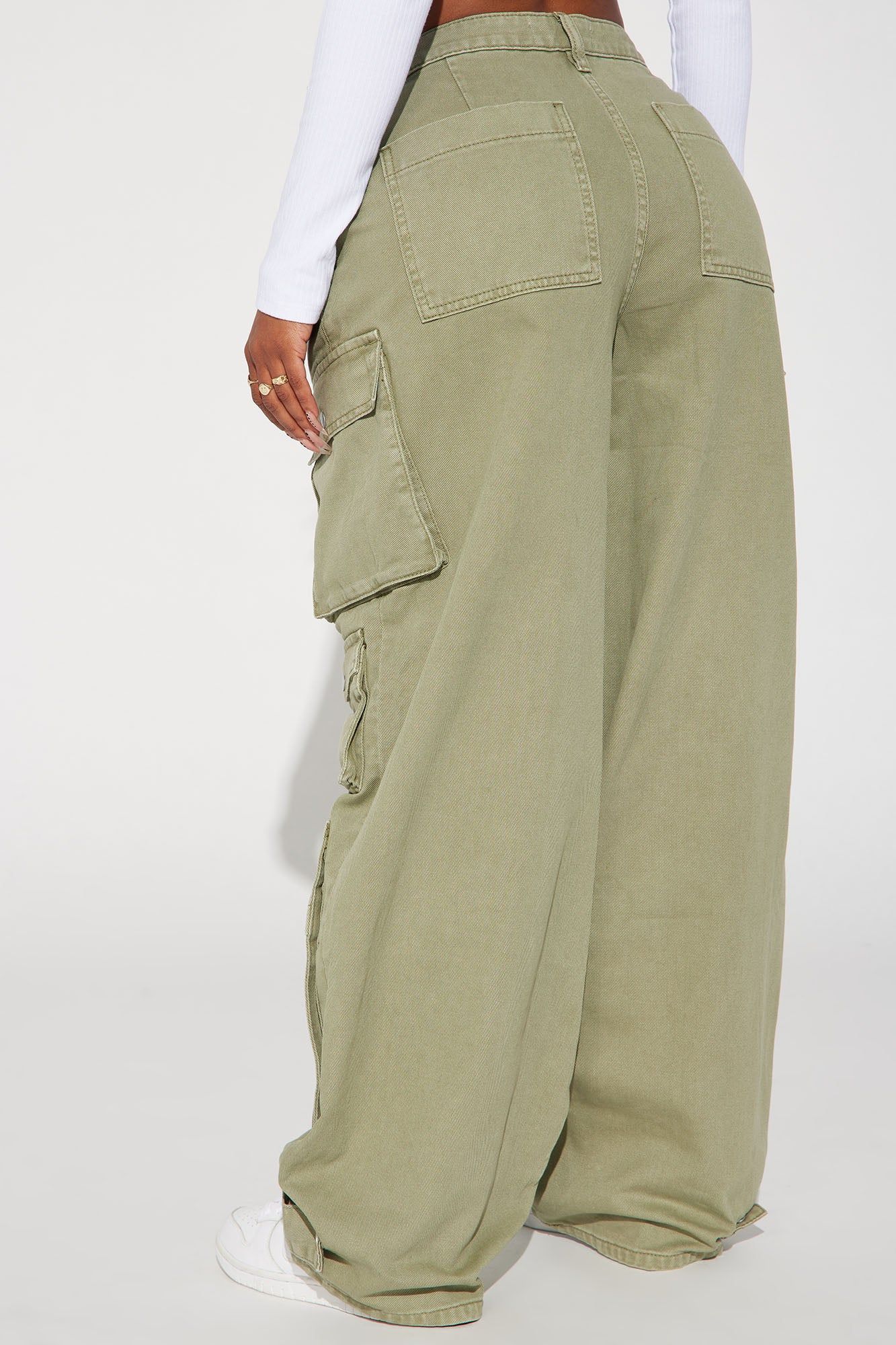 Hit The Town Washed Cargo Pant - Sage sold by Fashion Nova product image thumbnail 5