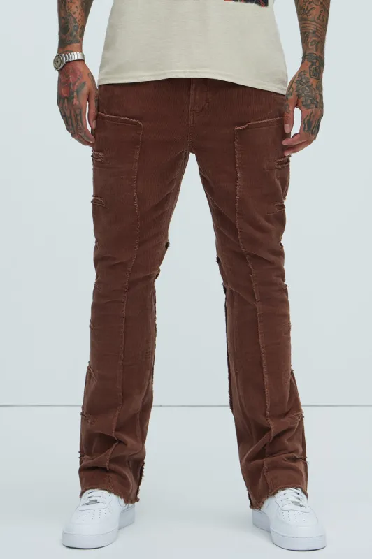 Off The Ledge Corduroy Pants - Dark Brown sold by Fashion Nova
