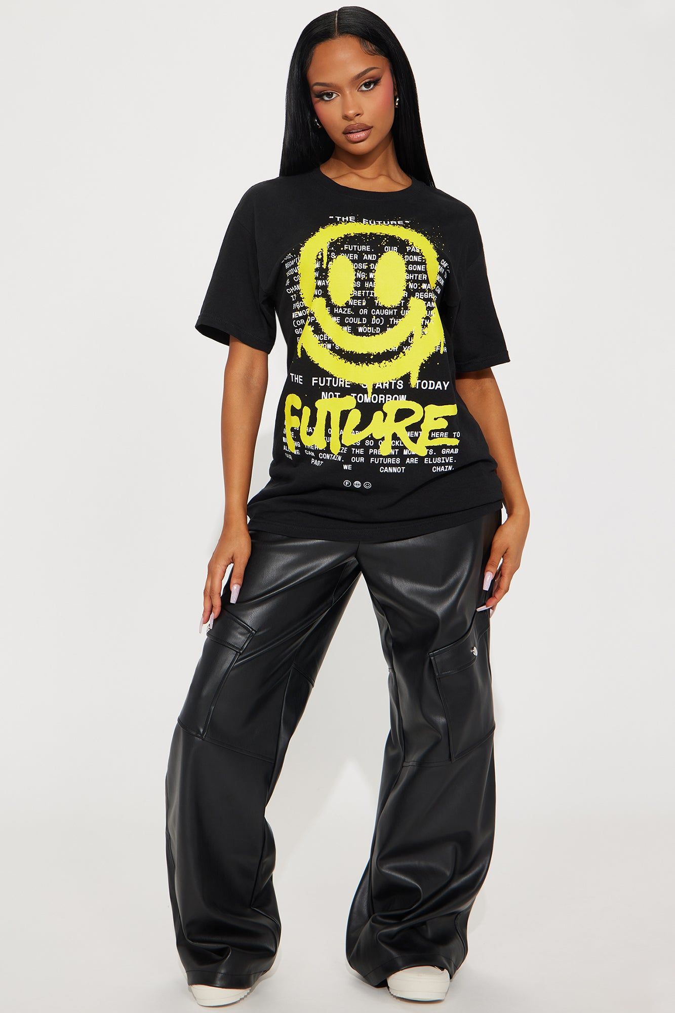 The Future Is Bright Graphic Tee - Black sold by Fashion Nova product image thumbnail 2