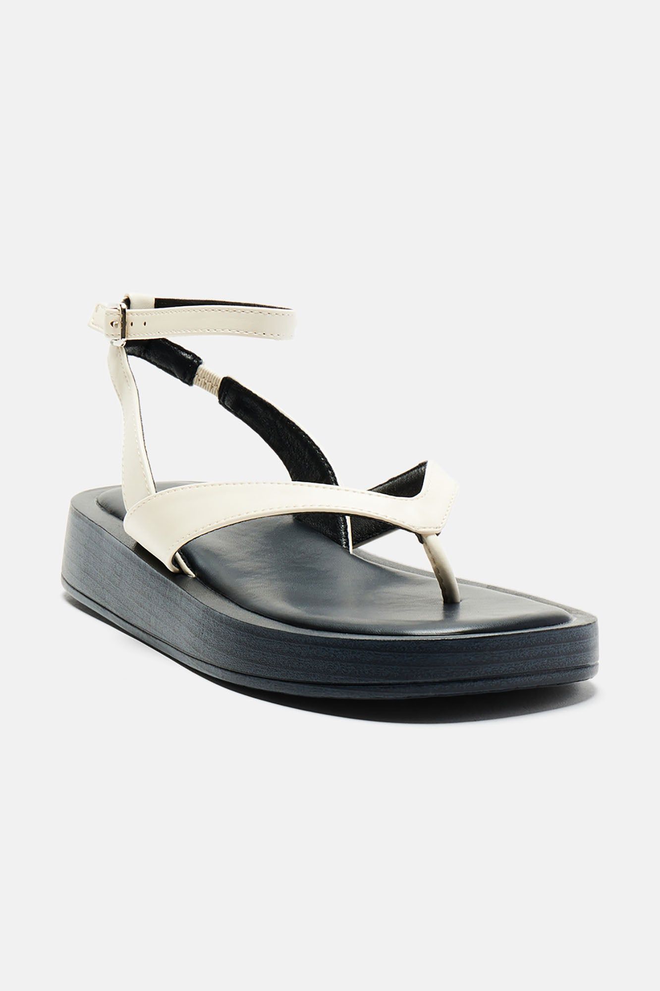 Easy Day Flatform Sandals - Cream sold by Fashion Nova