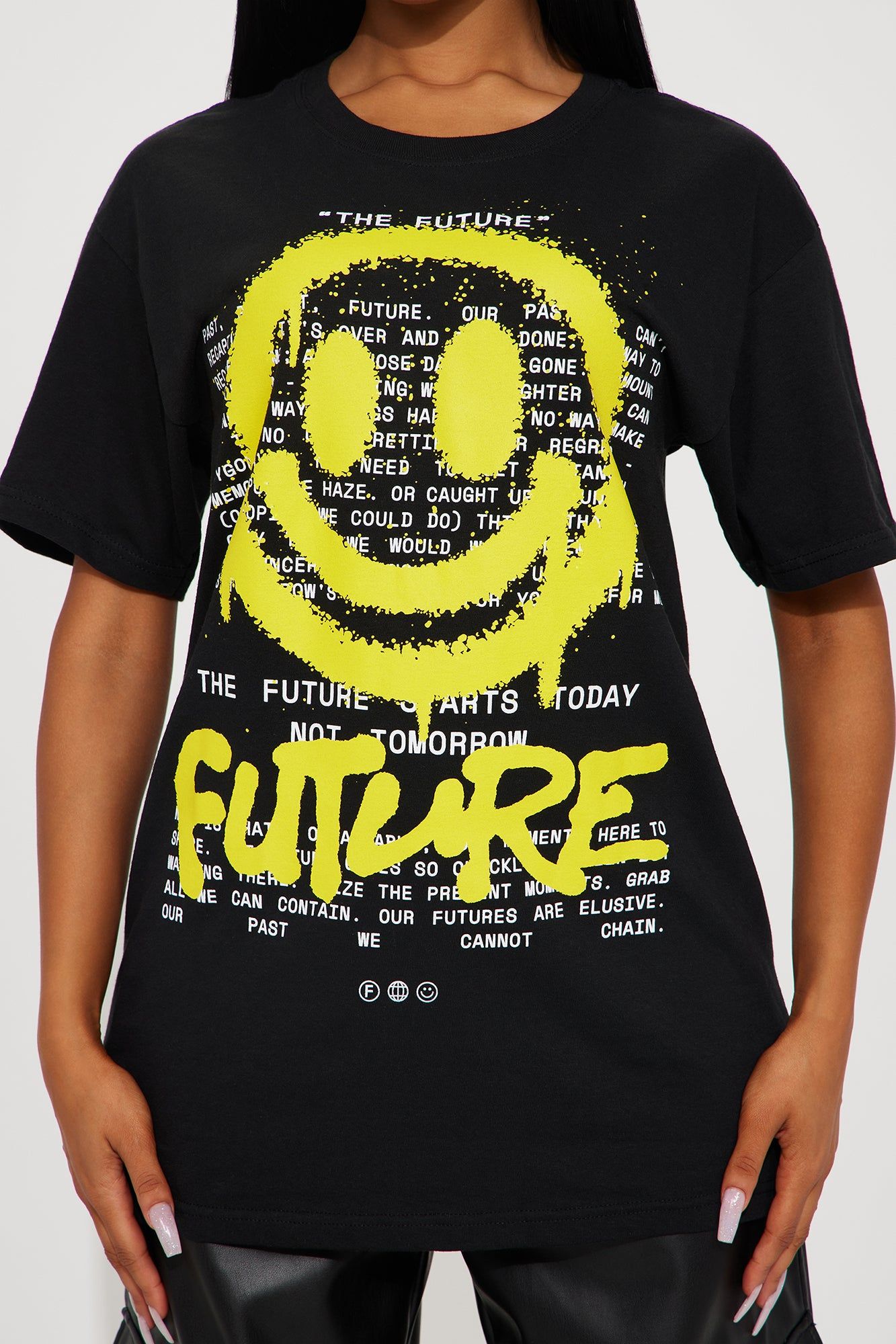 The Future Is Bright Graphic Tee - Black sold by Fashion Nova product image thumbnail 3