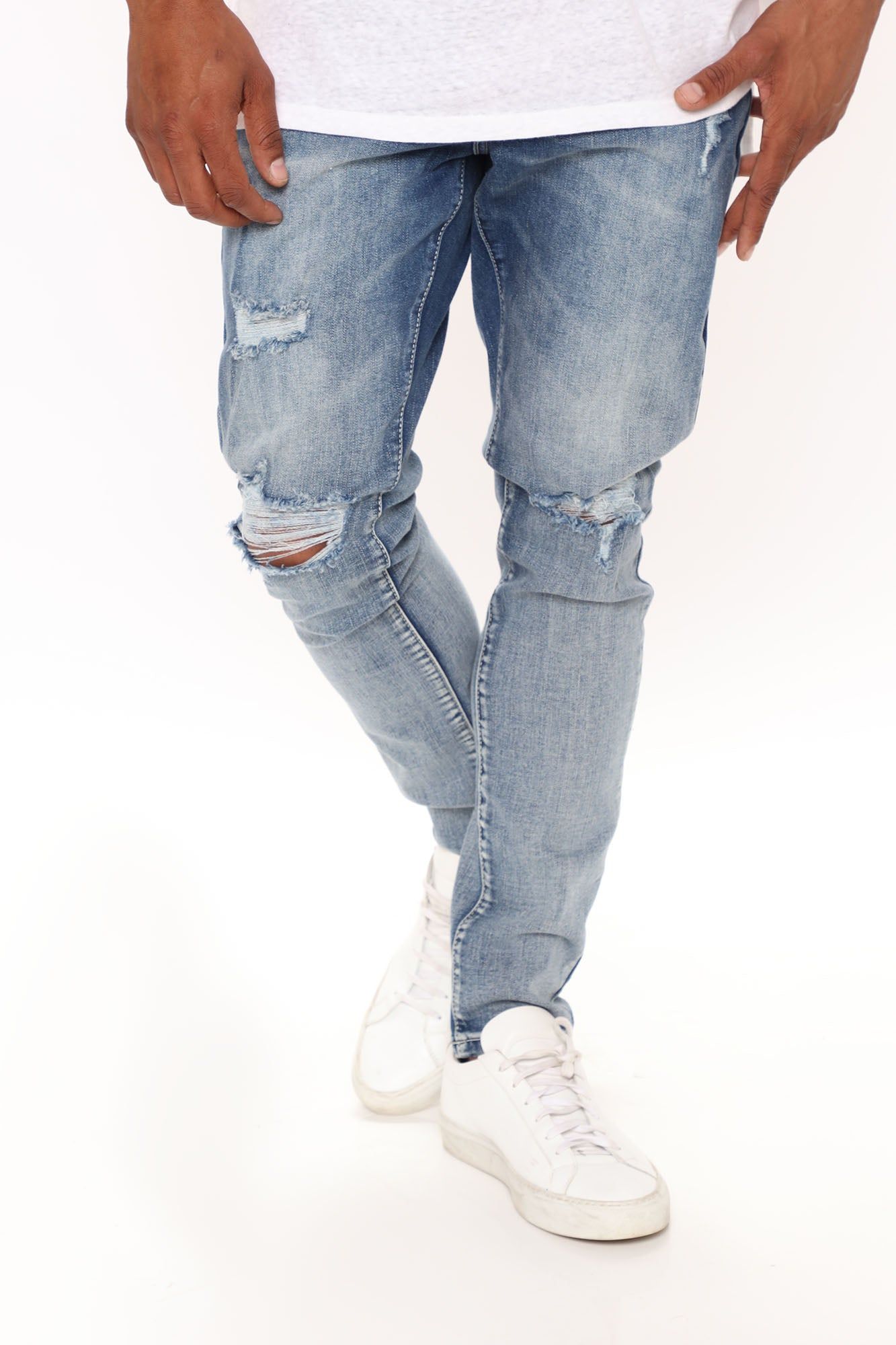 Lucas Skinny Jeans - Medium Wash sold by Fashion Nova