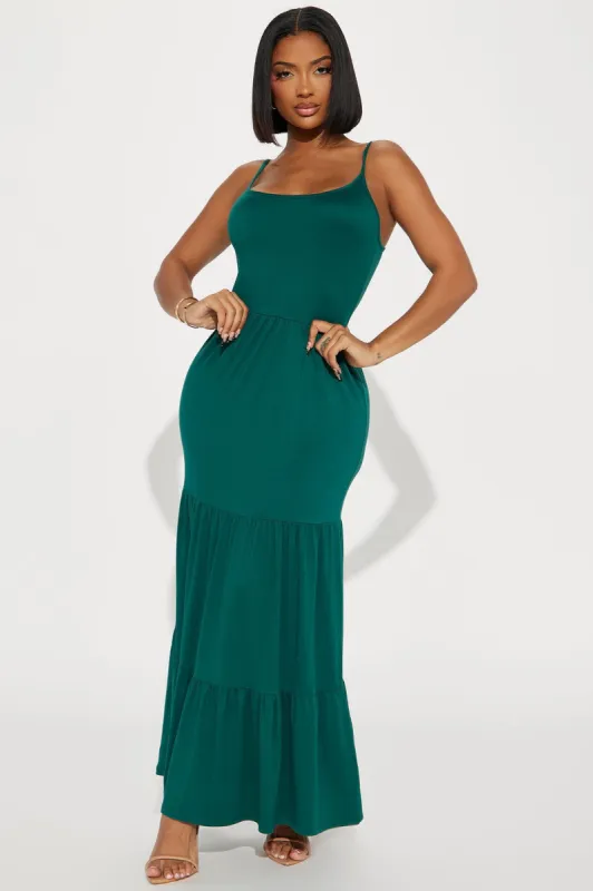Kayla Maxi Dress - Hunter sold by Fashion Nova