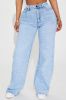 Make My Day Stretch Wide Leg Jeans - Light Wash sold by Fashion Nova