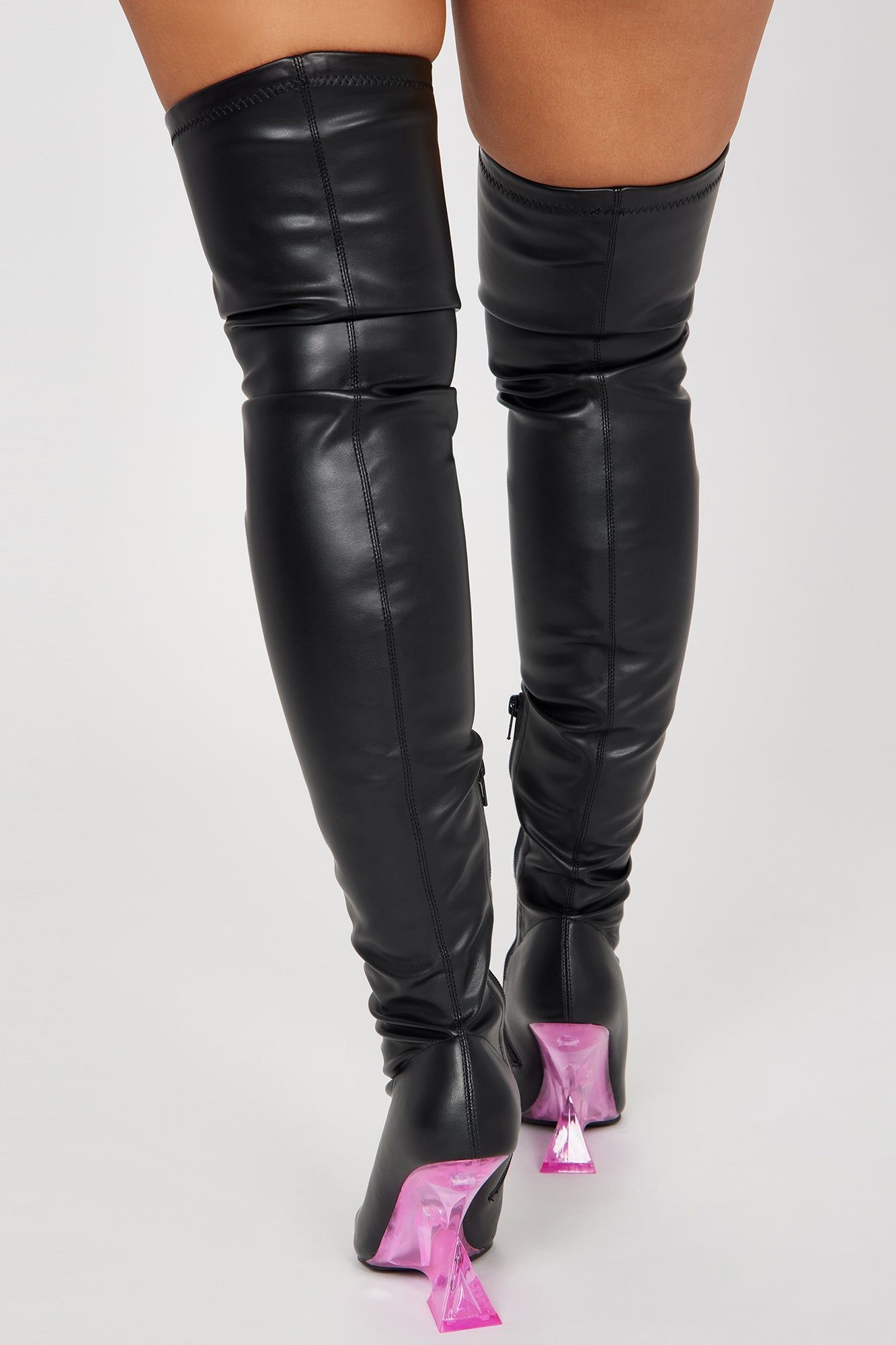 Good To Be Bad Over The Knee Boots - Black sold by Fashion Nova product image thumbnail 4