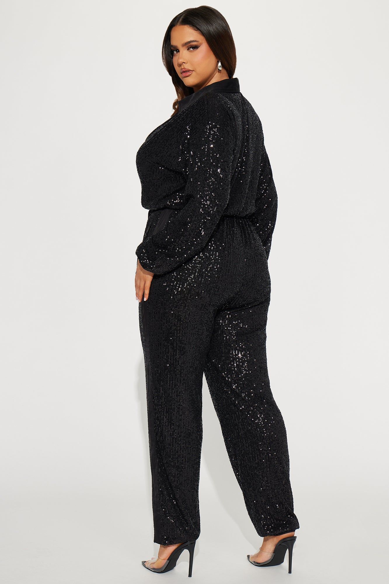 Only Your Sparkle Sequin Jumpsuit - Black sold by Fashion Nova product image thumbnail 6
