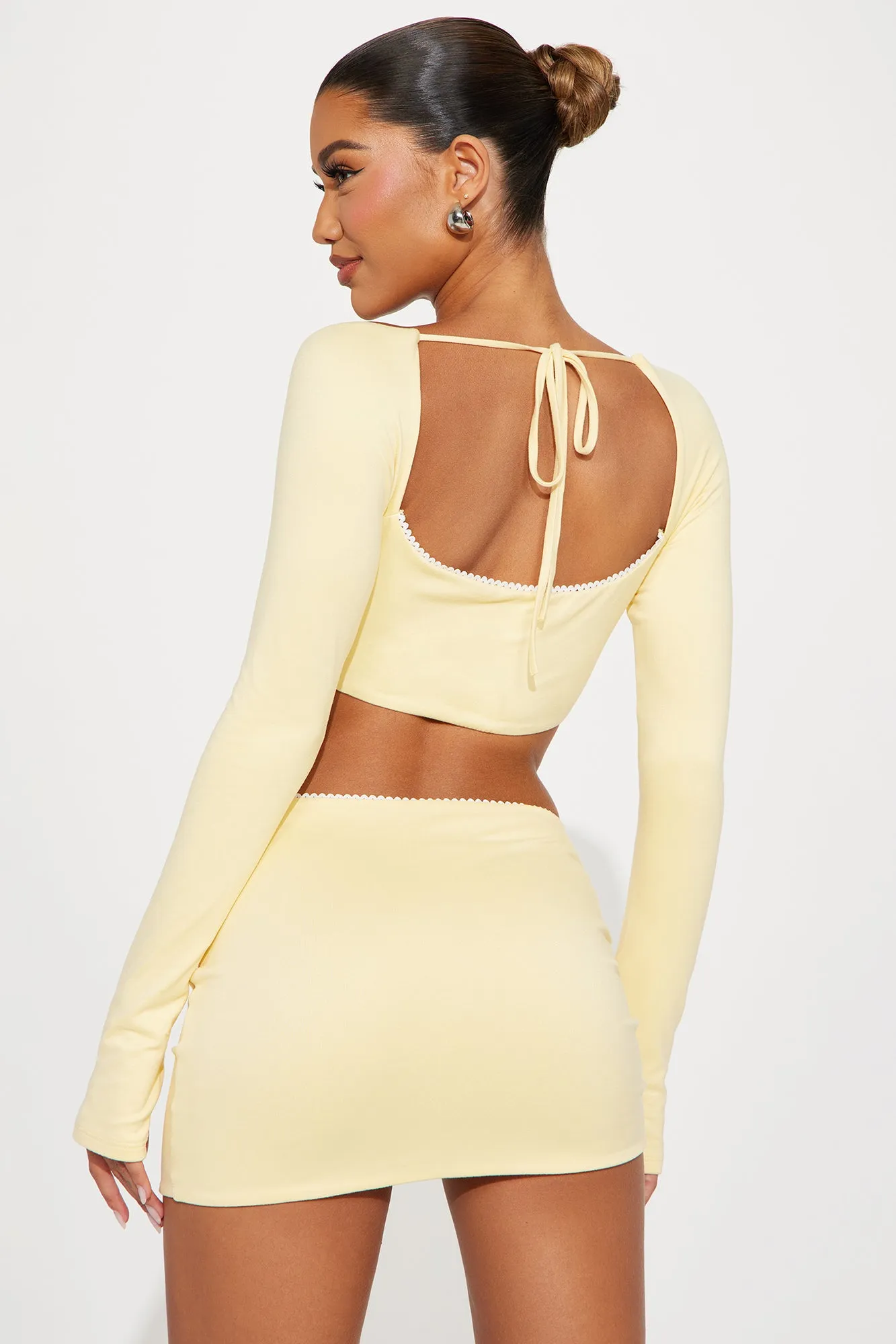 Walking on Sunshine Skirt Set - Yellow sold by Fashion Nova product image thumbnail 4
