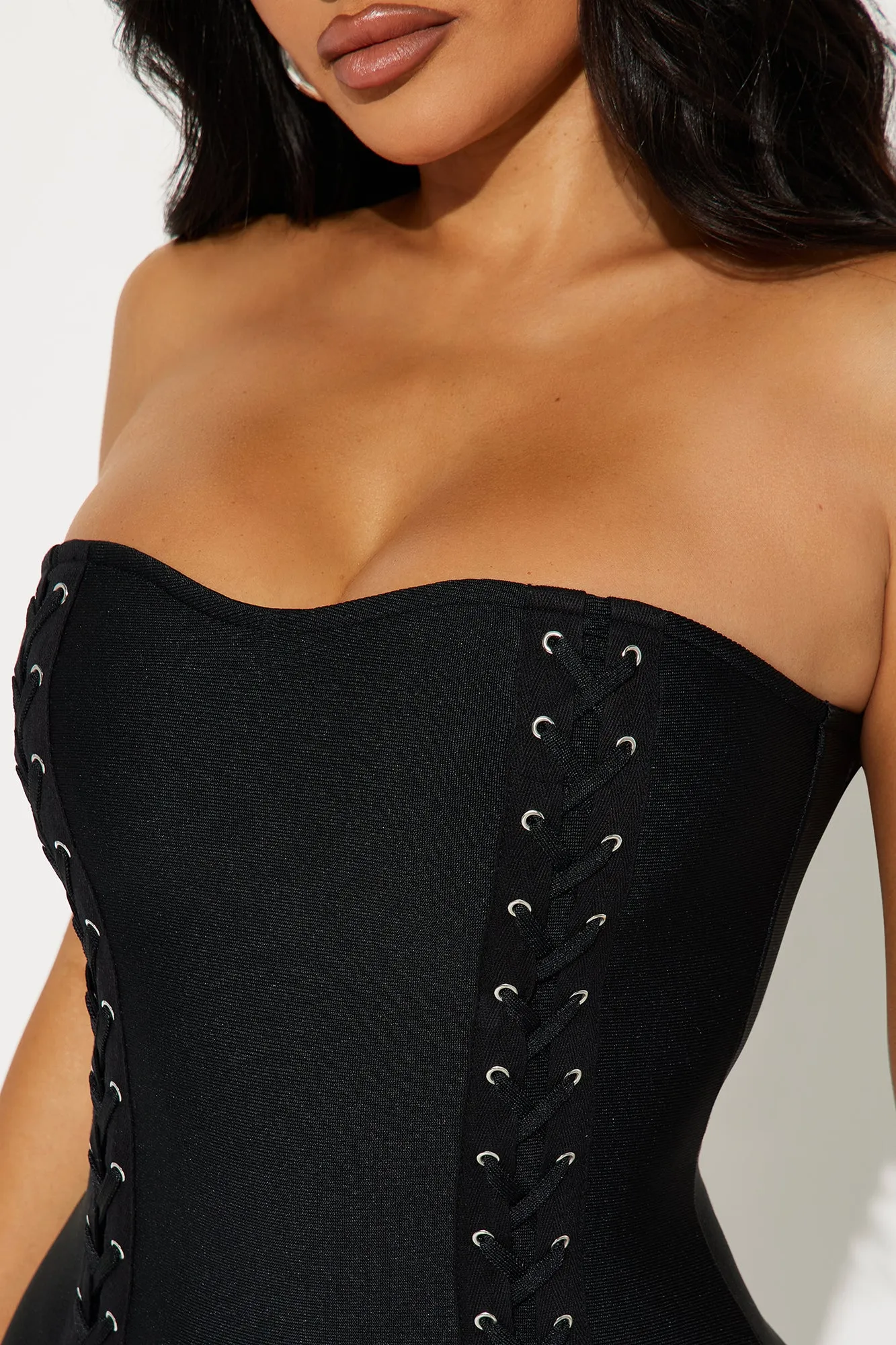 Rock Ur World Bandage Mini Dress - Black sold by Fashion Nova product image thumbnail 3