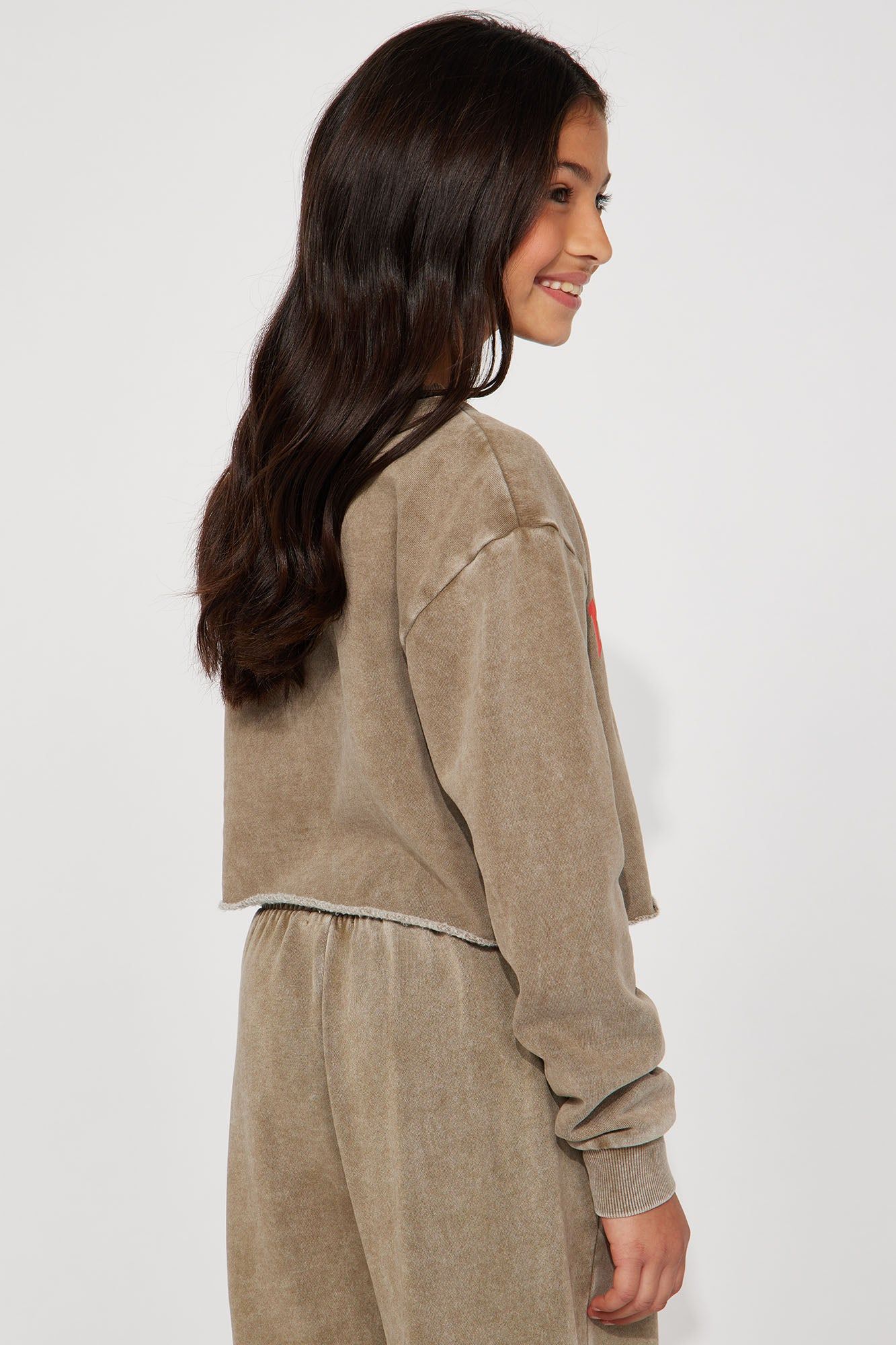 Mini New York Cropped Sweatshirt - Taupe/combo sold by Fashion Nova product image thumbnail 5