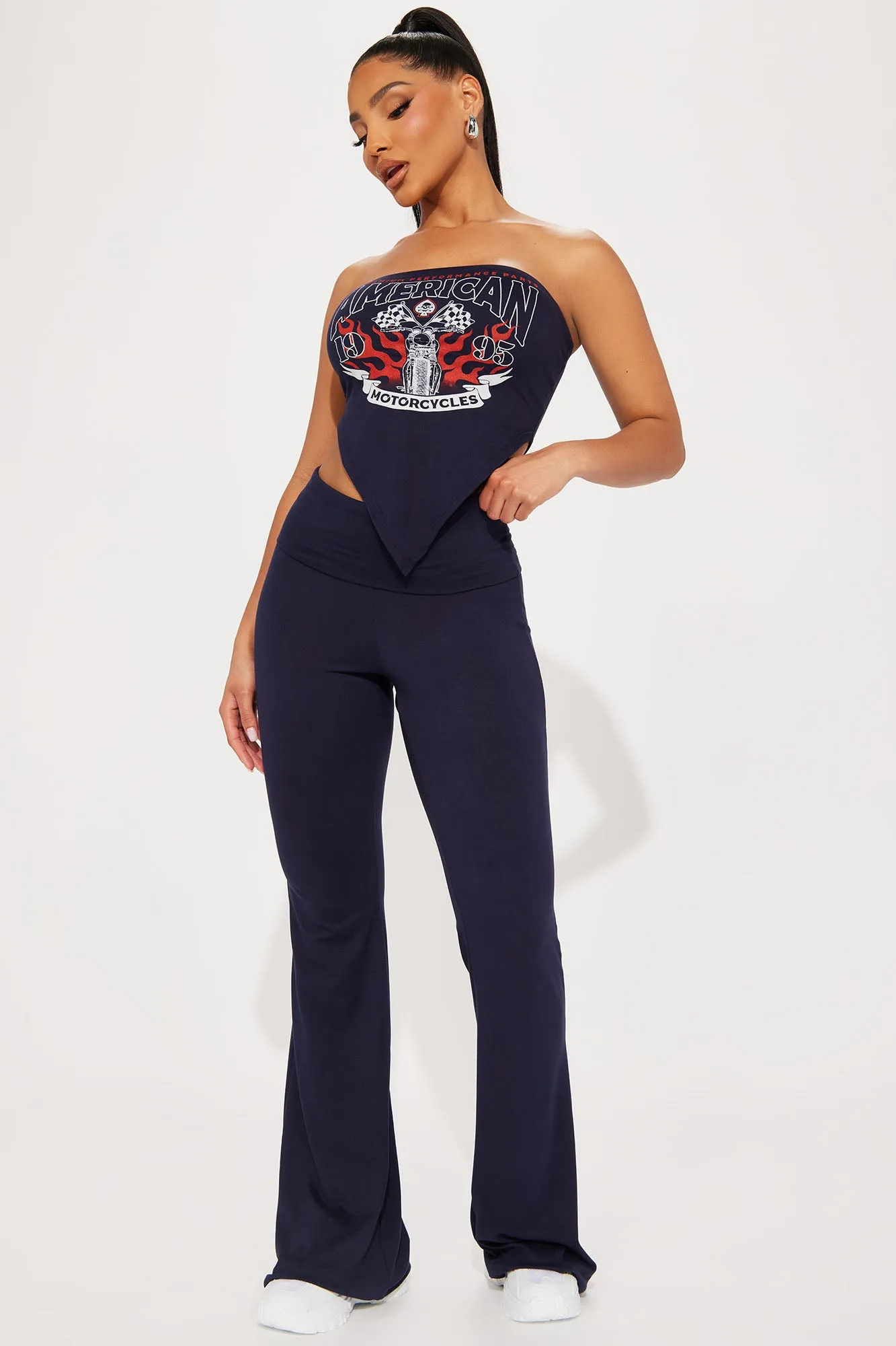 American Love Pant Set - Navy sold by Fashion Nova