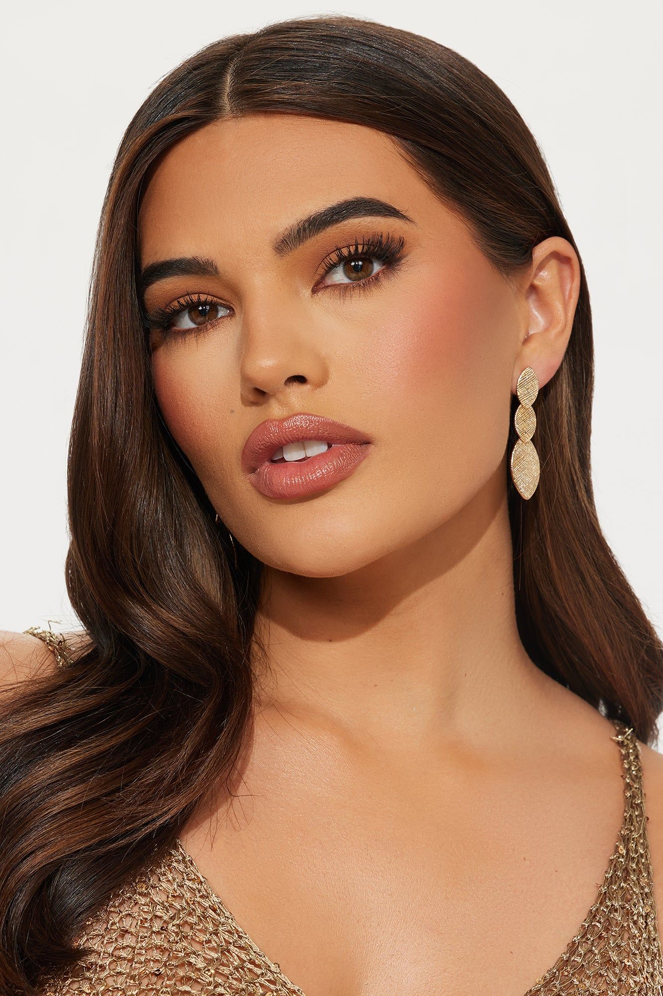 She's Always Glowing Earrings - Gold sold by Fashion Nova product image thumbnail 2