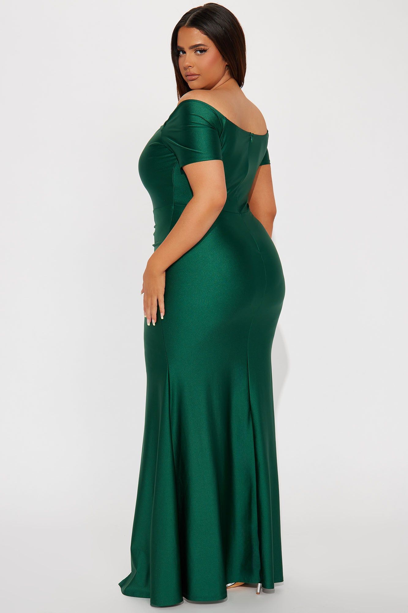 Gema Ruched Gown - Hunter sold by Fashion Nova product image thumbnail 6