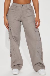 Your Daily Cargo Pant - Grey sold by Fashion Nova