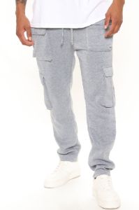Big Chillin Cargo Joggers - Grey sold by Fashion Nova