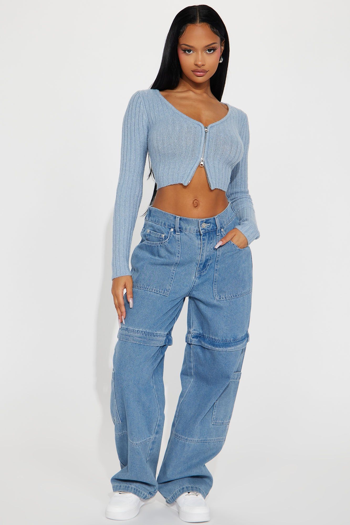 Girls Day Out Sweater - Light Blue sold by Fashion Nova product image thumbnail 2