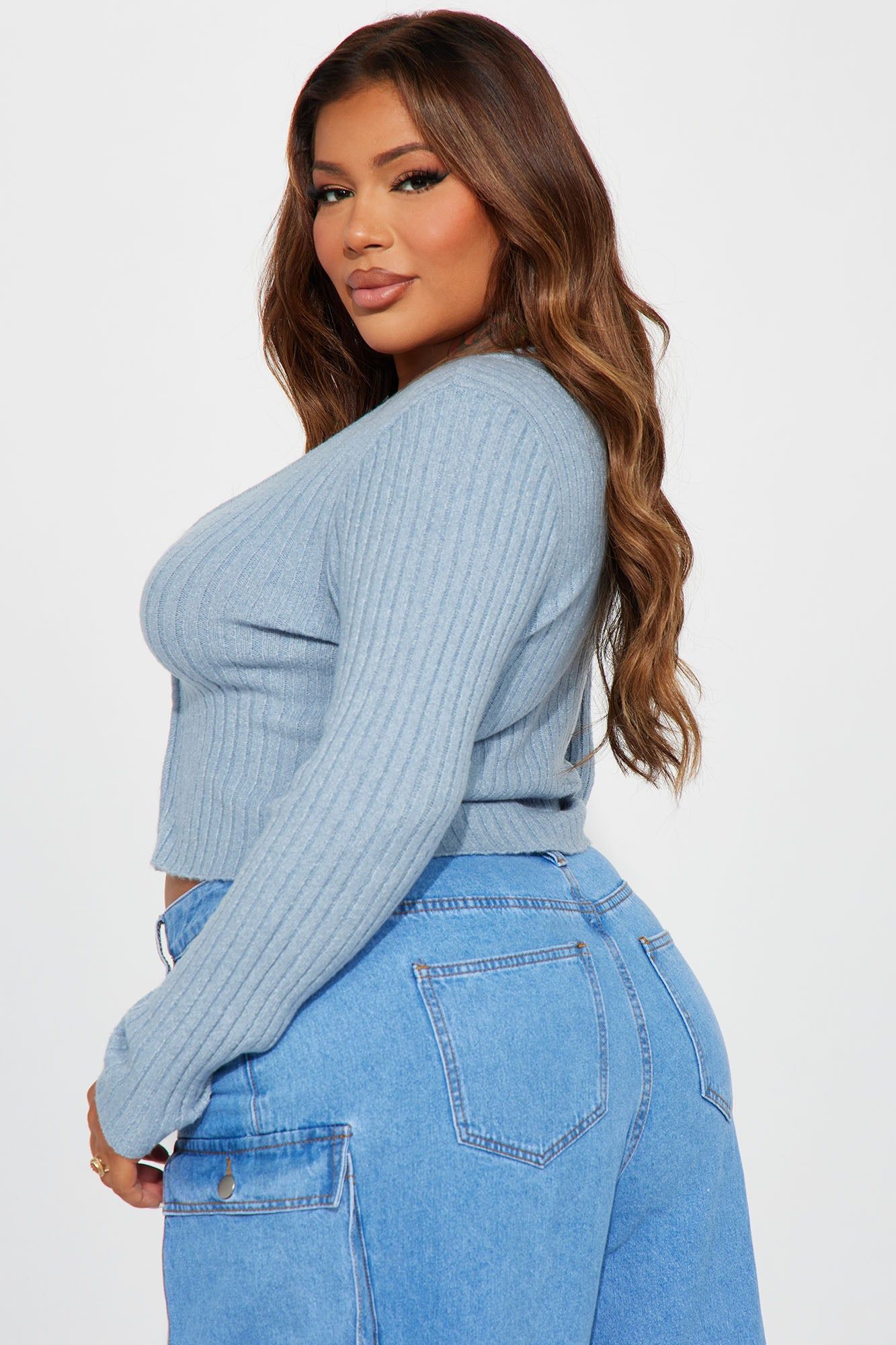 Girls Day Out Sweater - Light Blue sold by Fashion Nova product image thumbnail 6