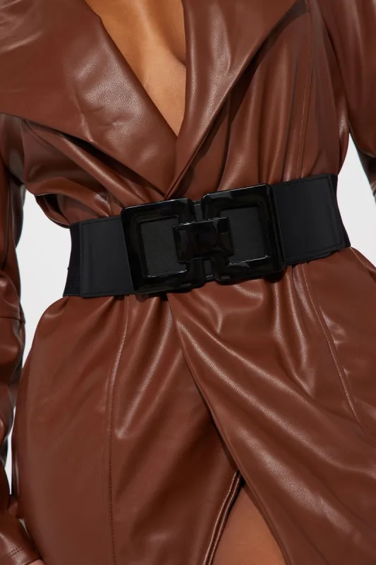 Chic And Sweet Wide Belt - Black sold by Fashion Nova