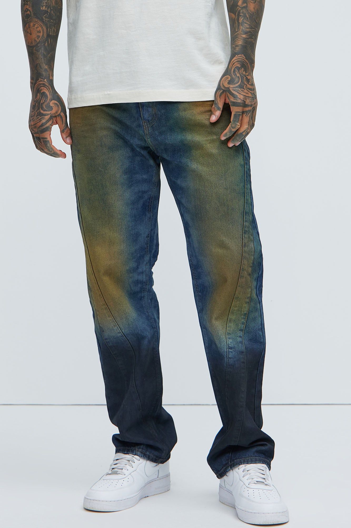 Lanesville Vintage Straight Jeans - Vintage Blue Wash sold by Fashion Nova