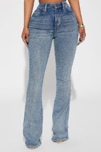 Gemma Sculpting Stretch Flare Jeans - Vintage Wash sold by Fashion Nova
