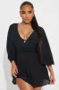 Shayna Cover Up Dress - Black sold by Fashion Nova