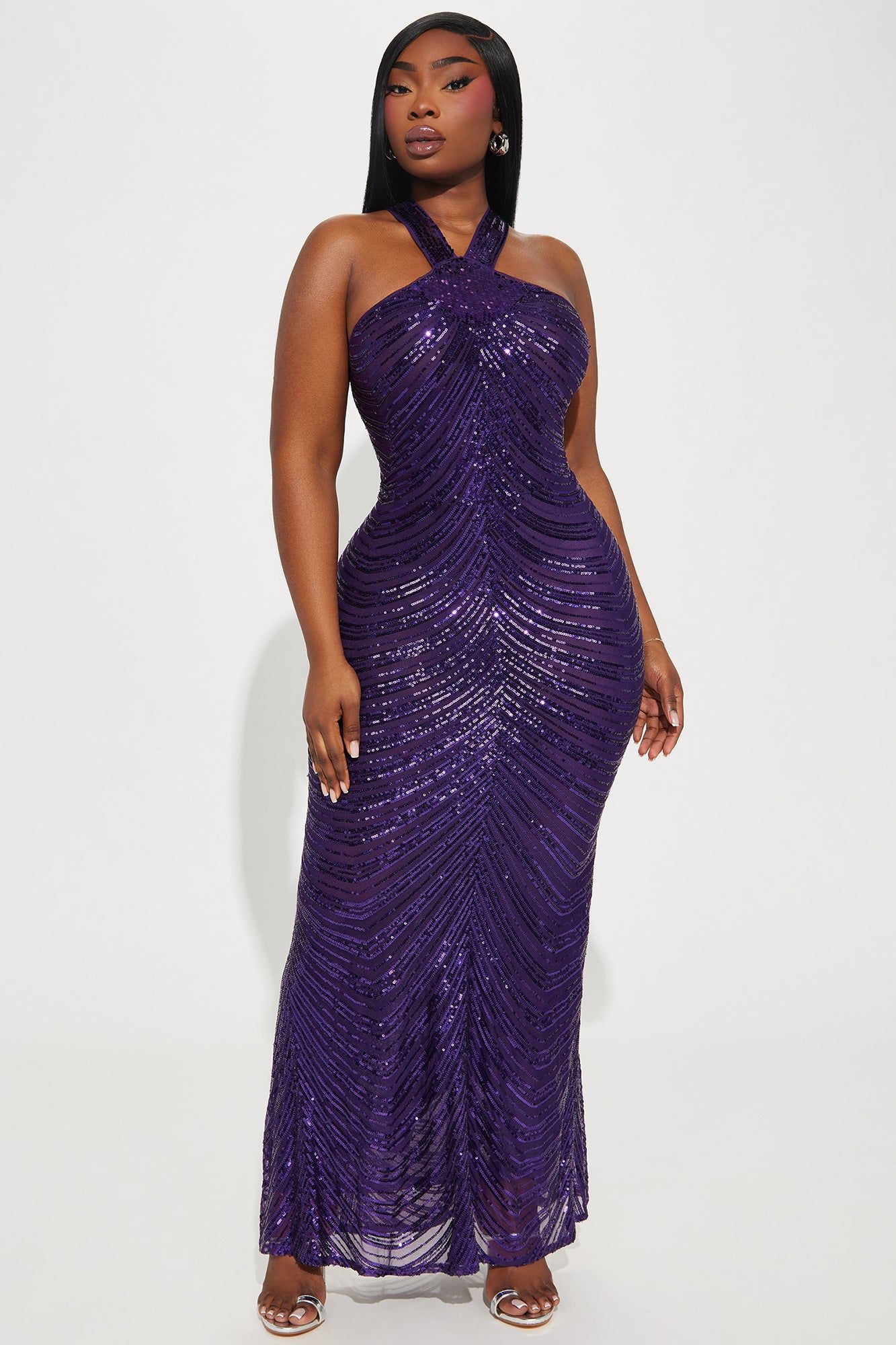Katherine Sequin Gown - Purple sold by Fashion Nova product image thumbnail 4
